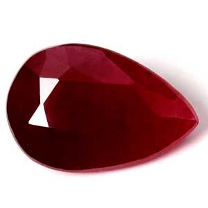 1.48 Karat Tropfen Form Ruby Gemstone 1.48 Karat Tropfen Form Ruby Gemstone