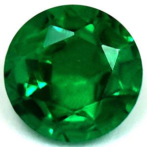 0.7 Karat Brillant Form Emerald Gemstone 0.7 Karat Brillant Form Emerald Gemstone