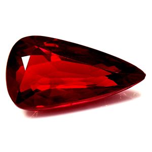2.06 Karat Tropfen Form Ruby Gemstone 2.06 Karat Tropfen Form Ruby Gemstone