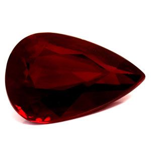 3.22 Karat Tropfen Form Ruby Gemstone 3.22 Karat Tropfen Form Ruby Gemstone