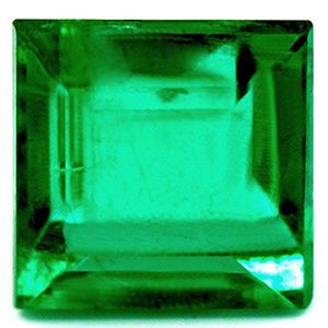 1.39 Karat Quadrat Form Emerald Gemstone 1.39 Karat Quadrat Form Emerald Gemstone