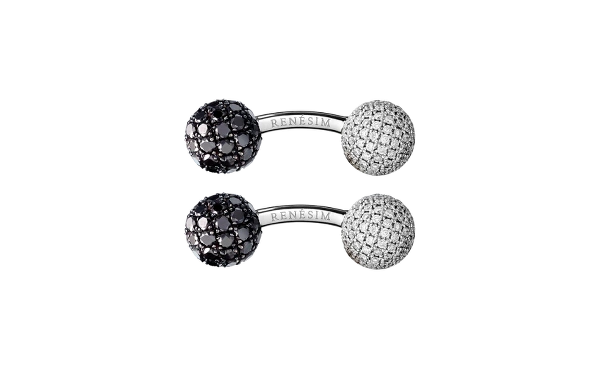 Manschettenknöpfe schwarzer Diamant Manschettenknöpfe schwarzer Diamant