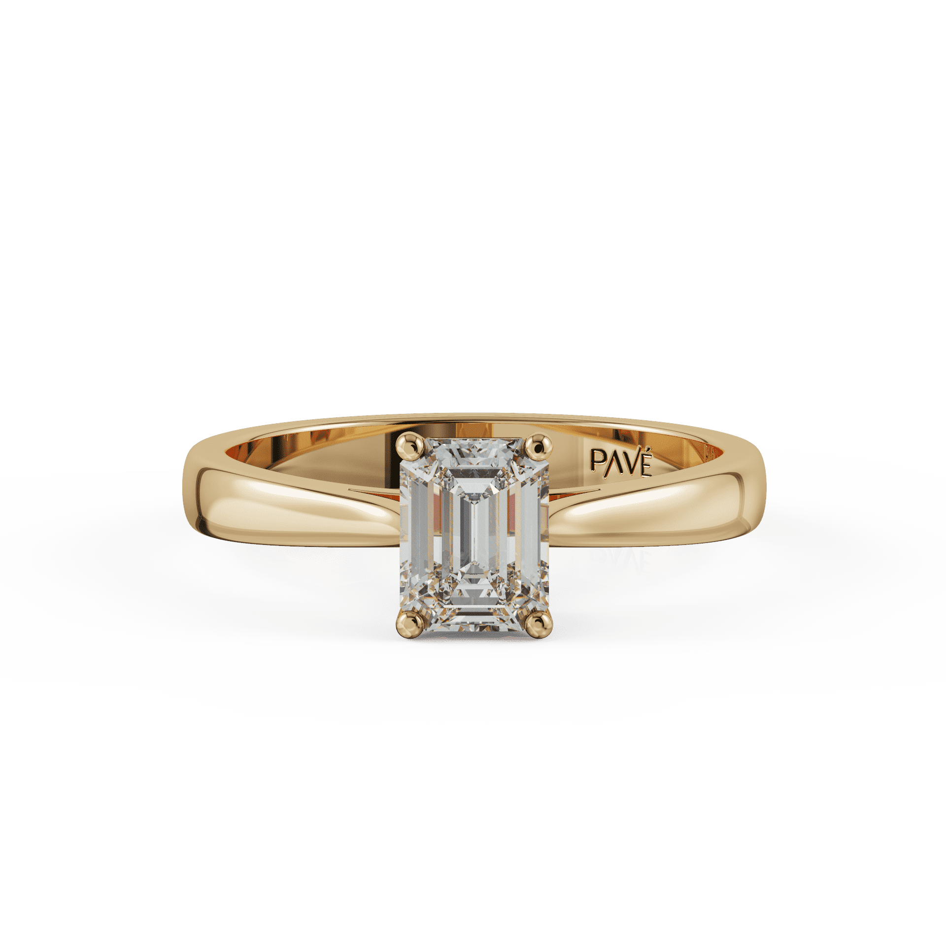 yellow gold - emerald yellow gold - emerald