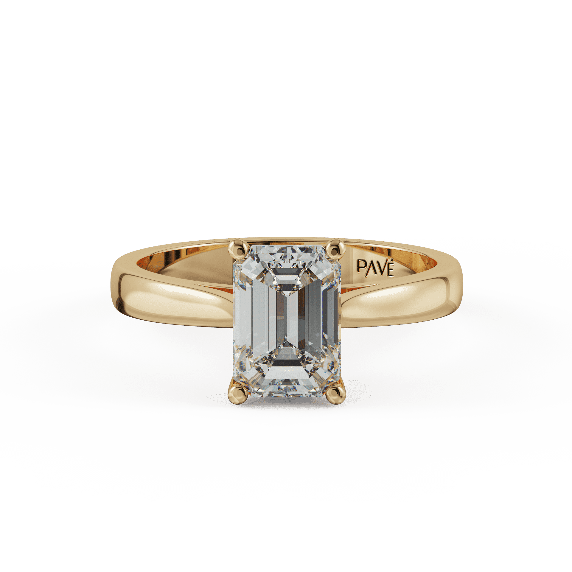 yellow gold - emerald yellow gold - emerald