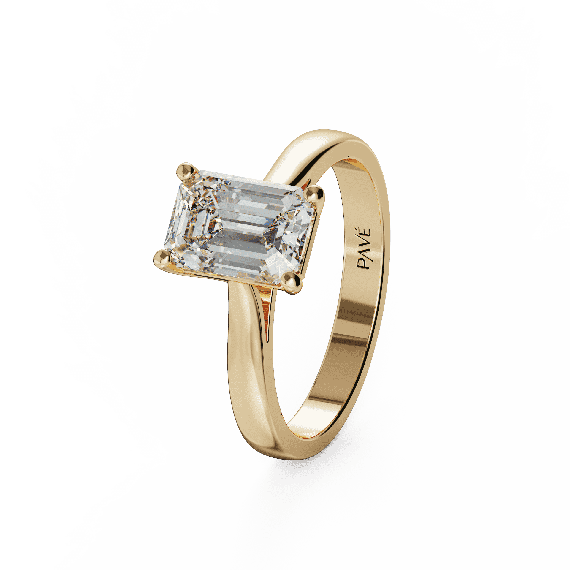 yellow gold - emerald yellow gold - emerald
