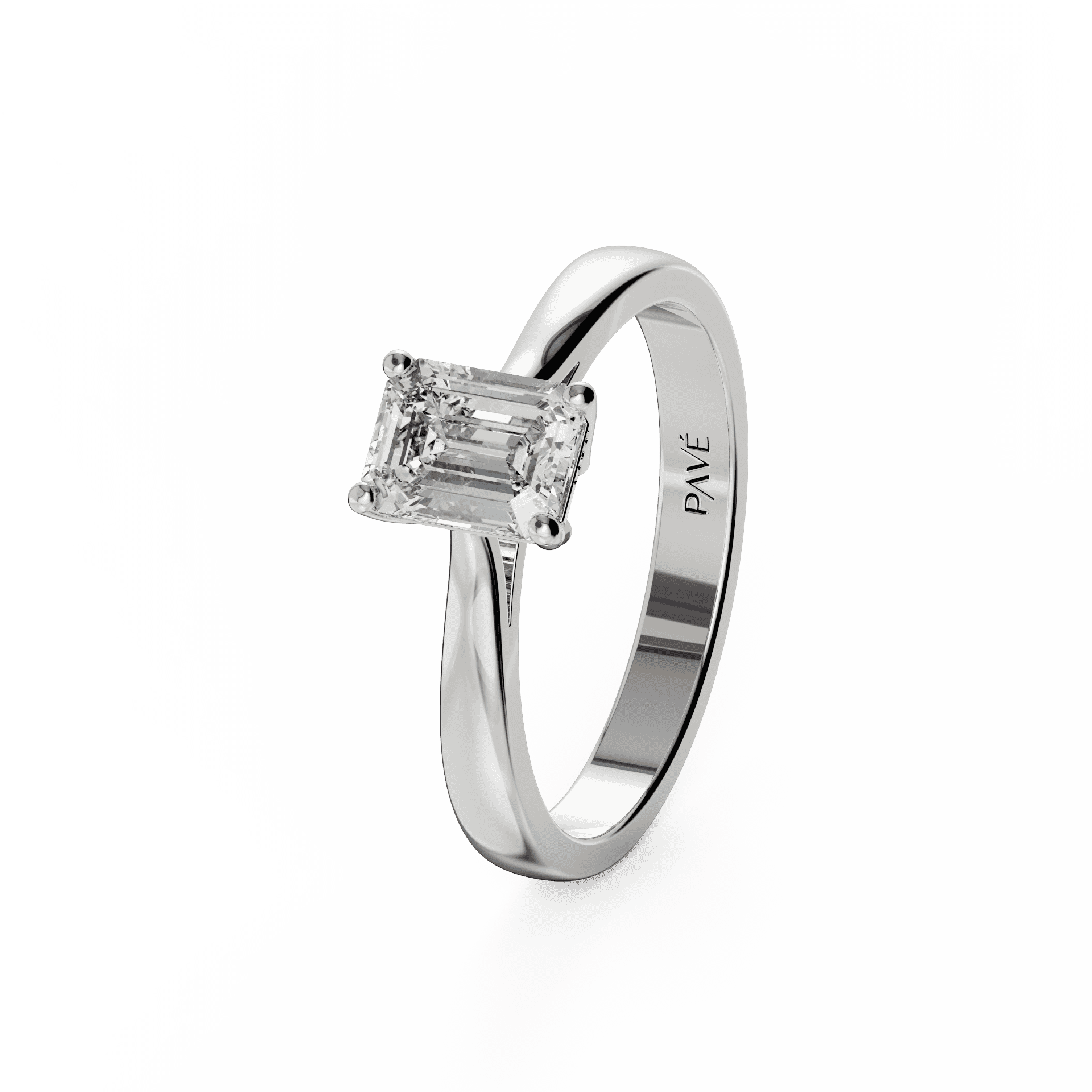 white gold - emerald white gold - emerald