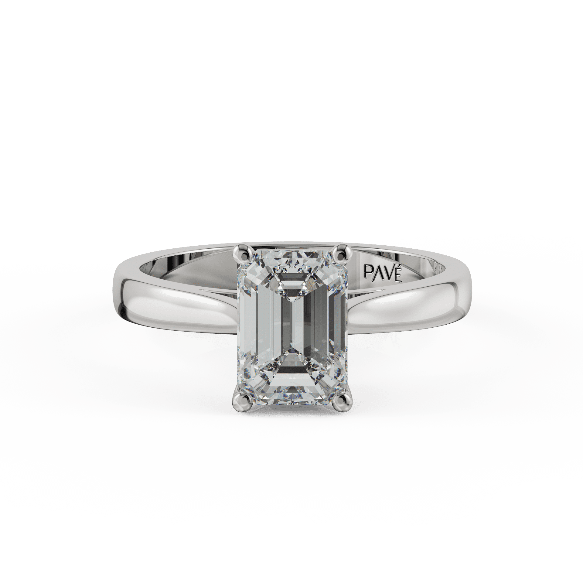 white gold - emerald white gold - emerald