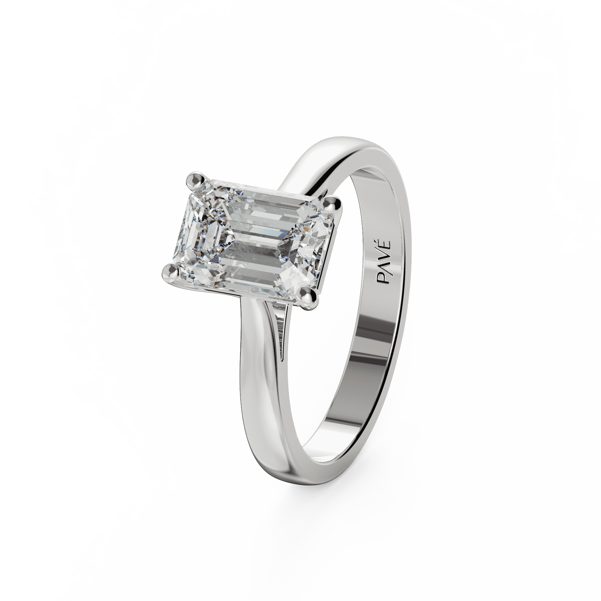 white gold - emerald white gold - emerald