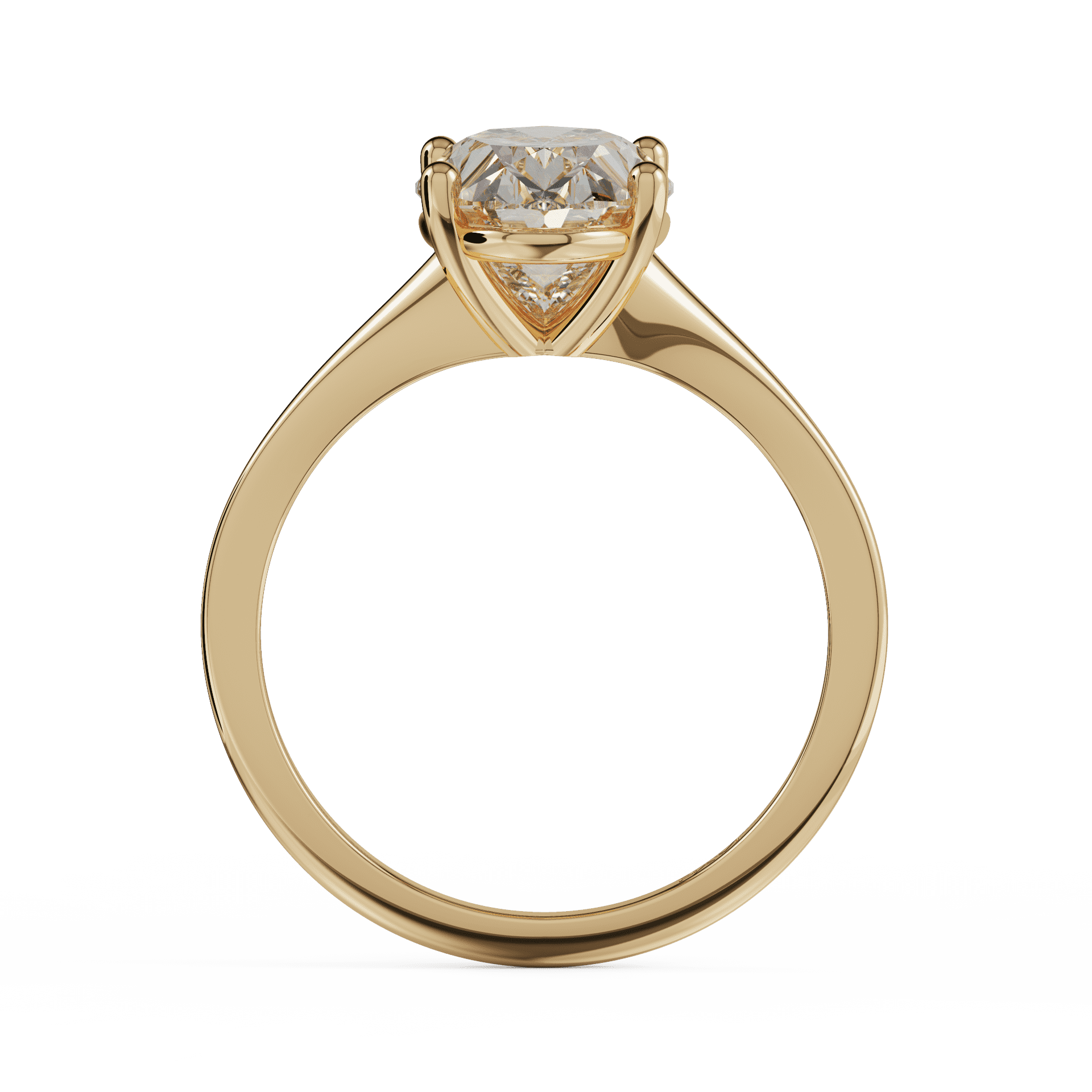 yellow gold - oval yellow gold - oval