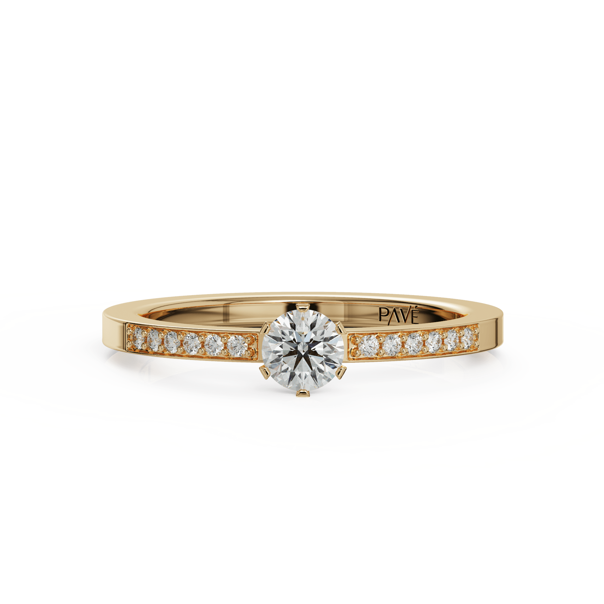 yellow gold - round yellow gold - round