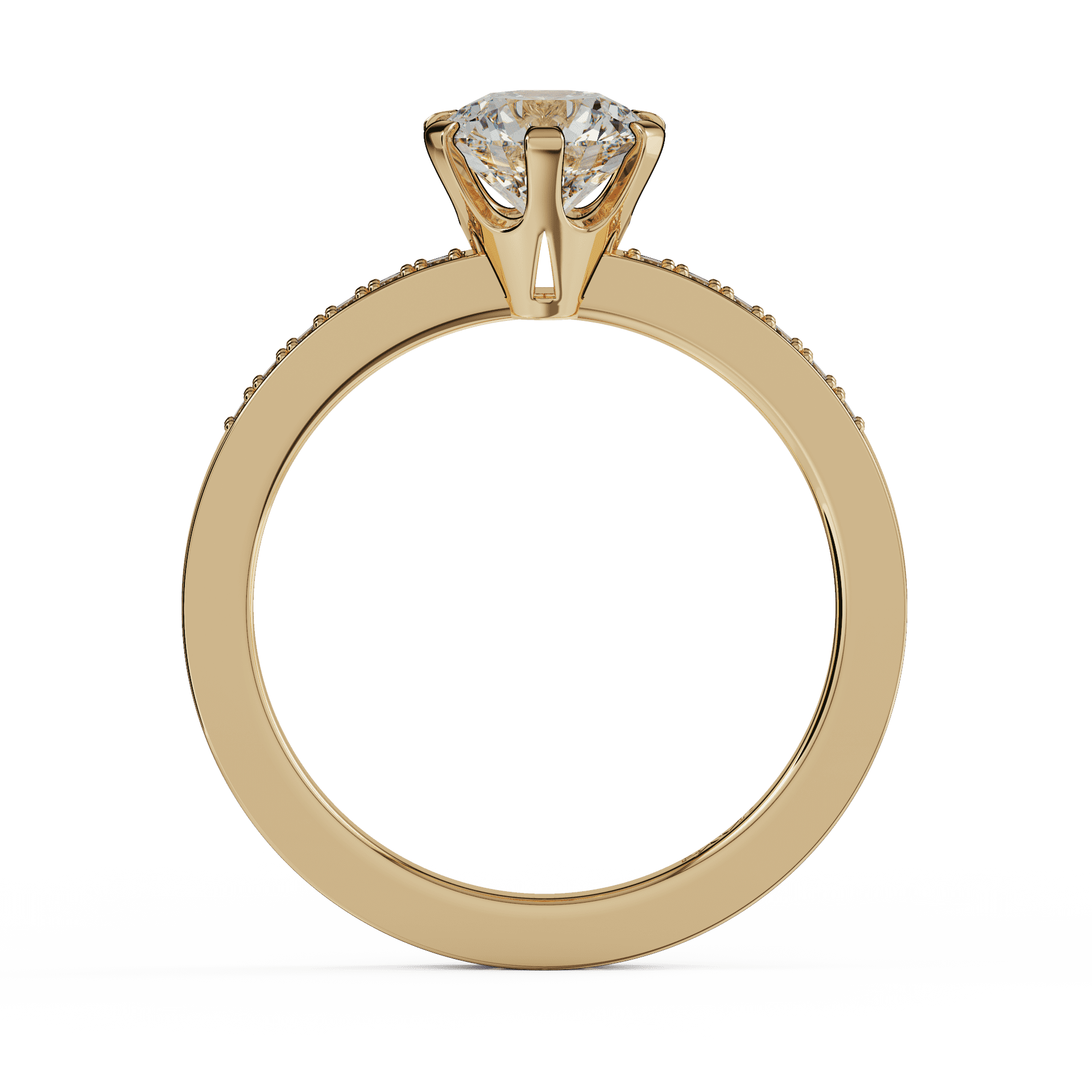 yellow gold - round yellow gold - round