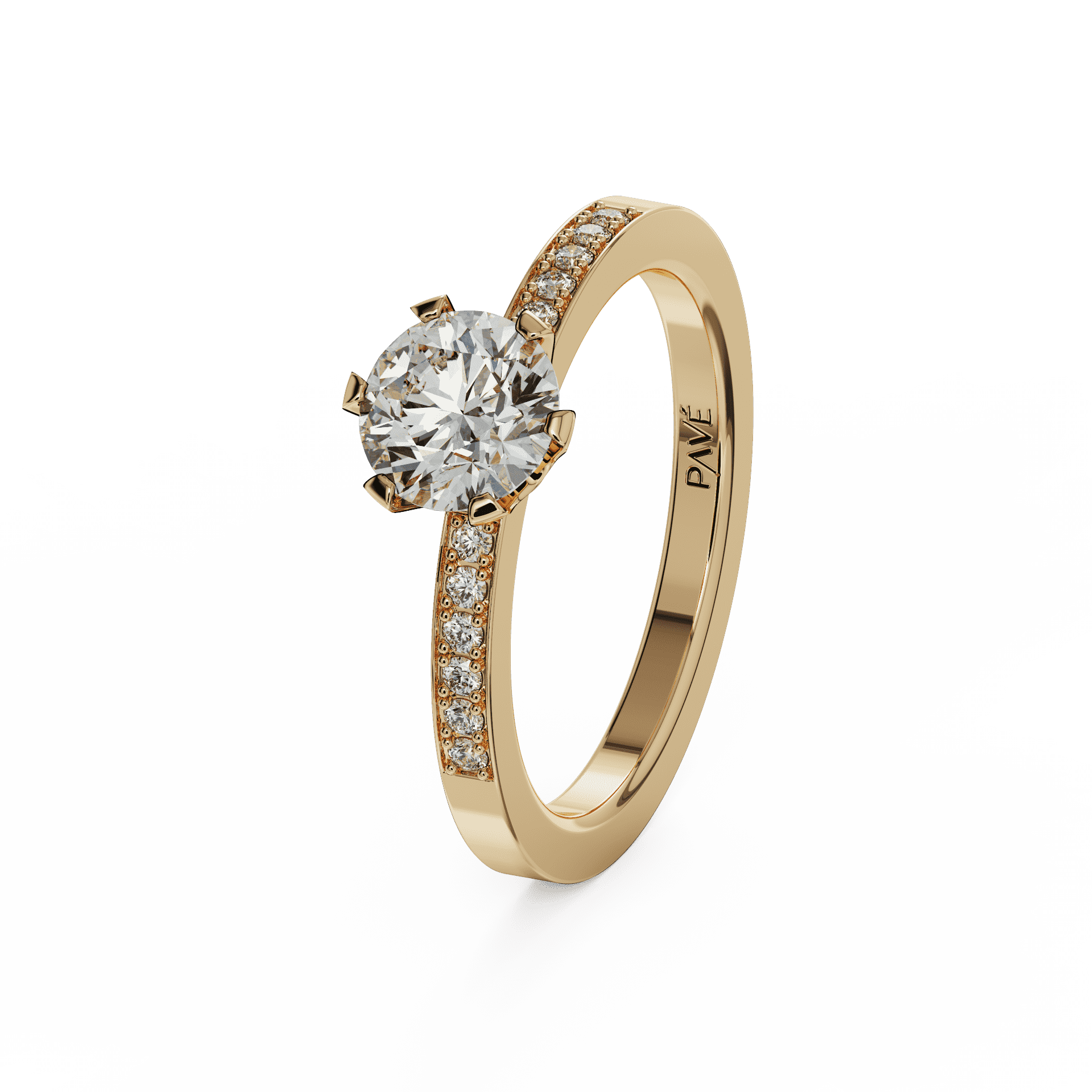 yellow gold - round yellow gold - round