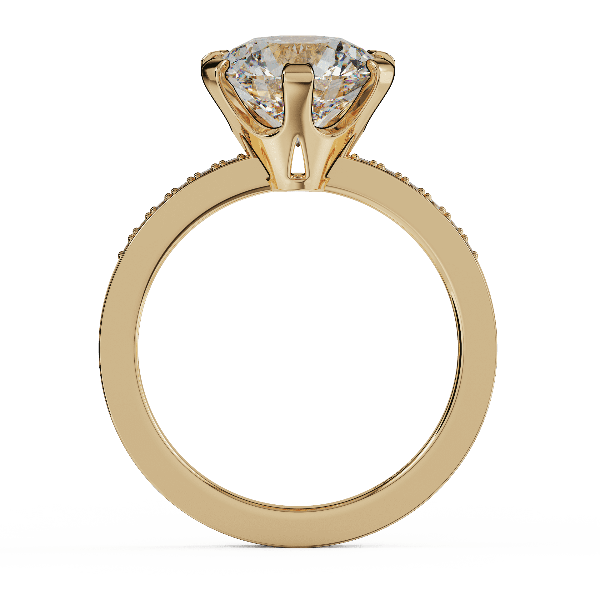 yellow gold - round yellow gold - round