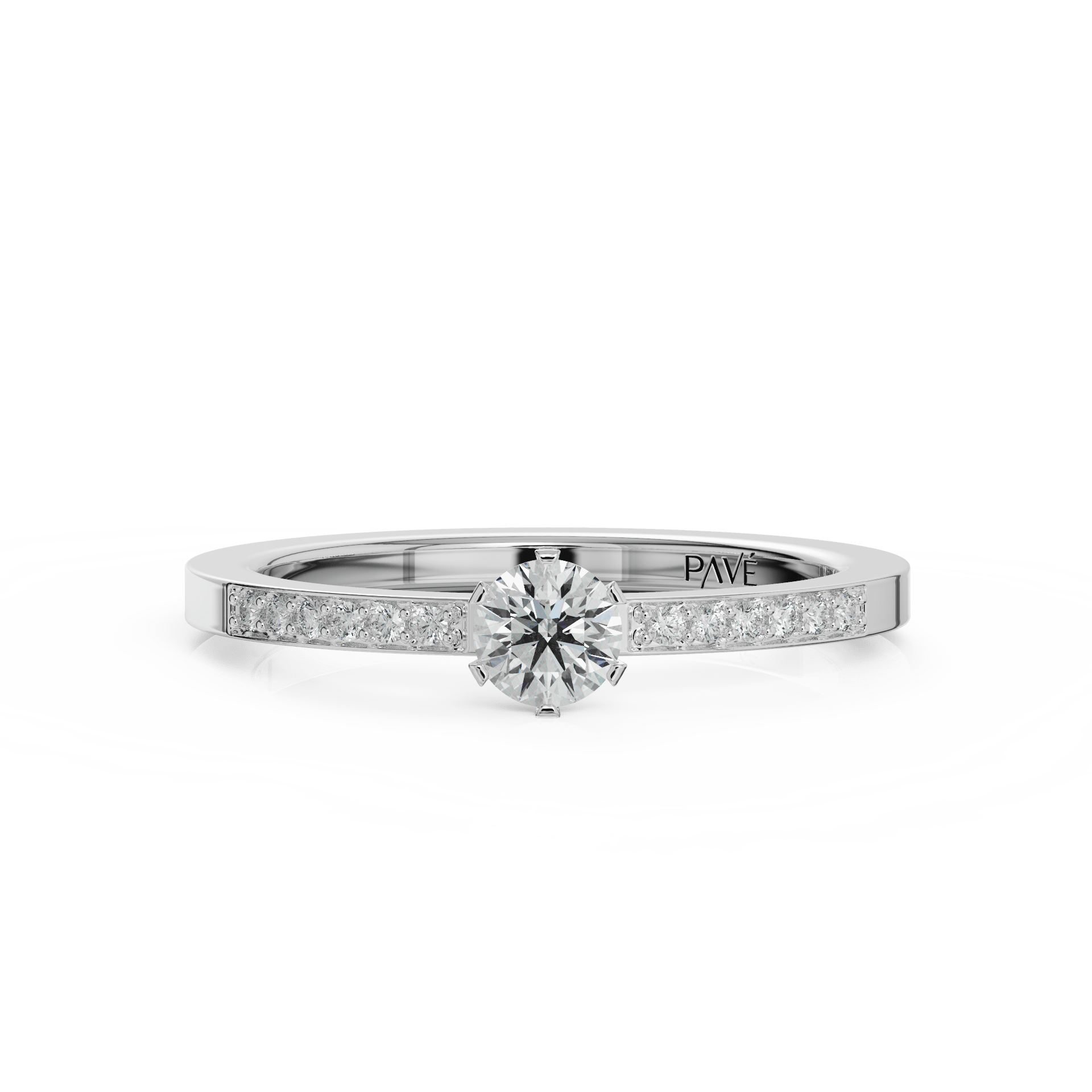 white gold - round white gold - round