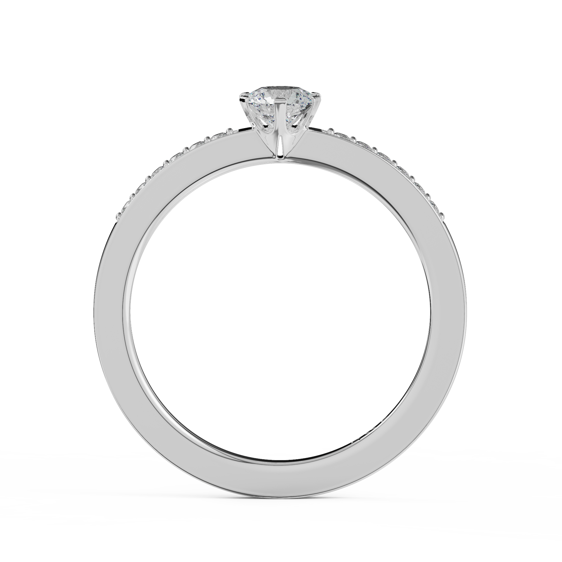 white gold - round white gold - round