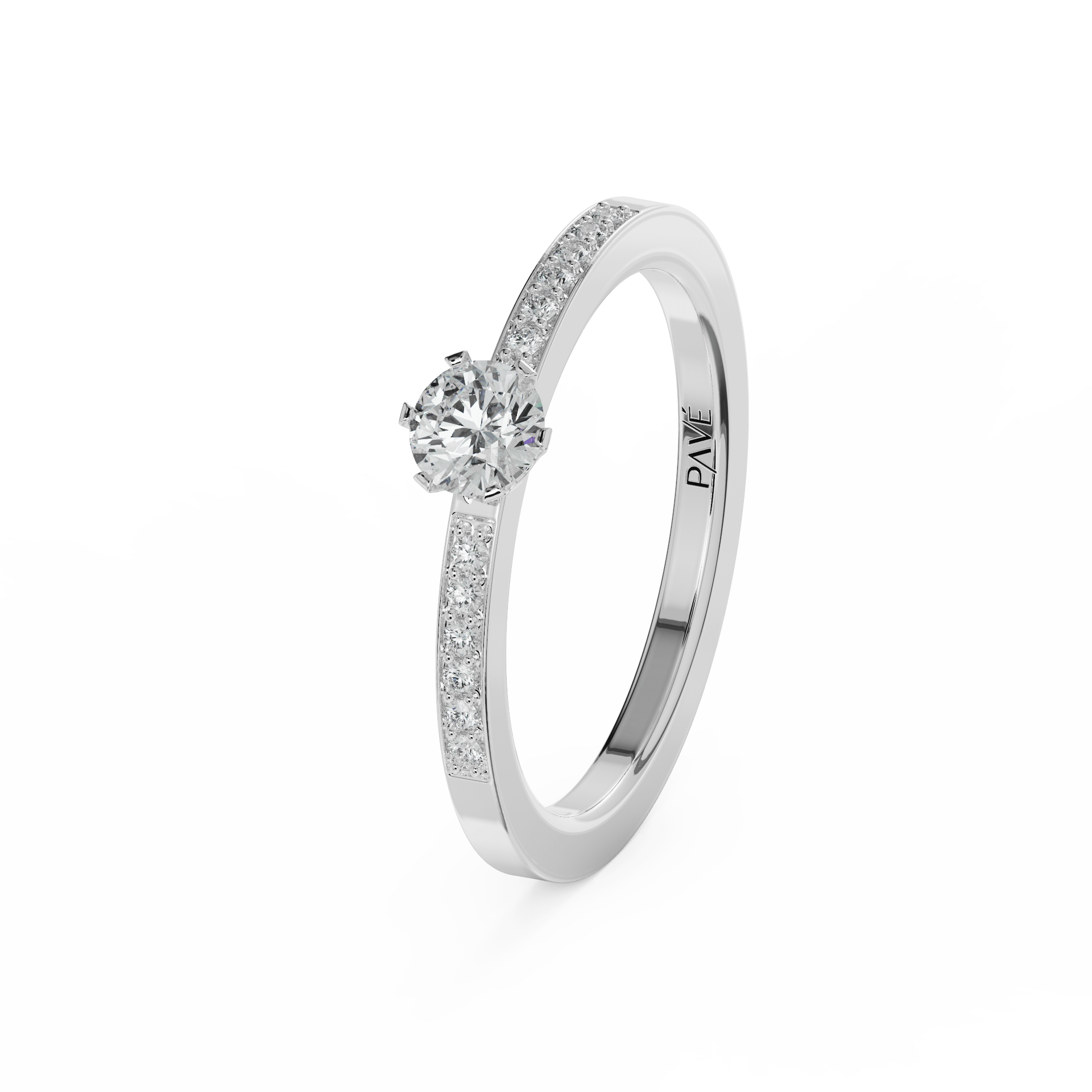 white gold - round white gold - round