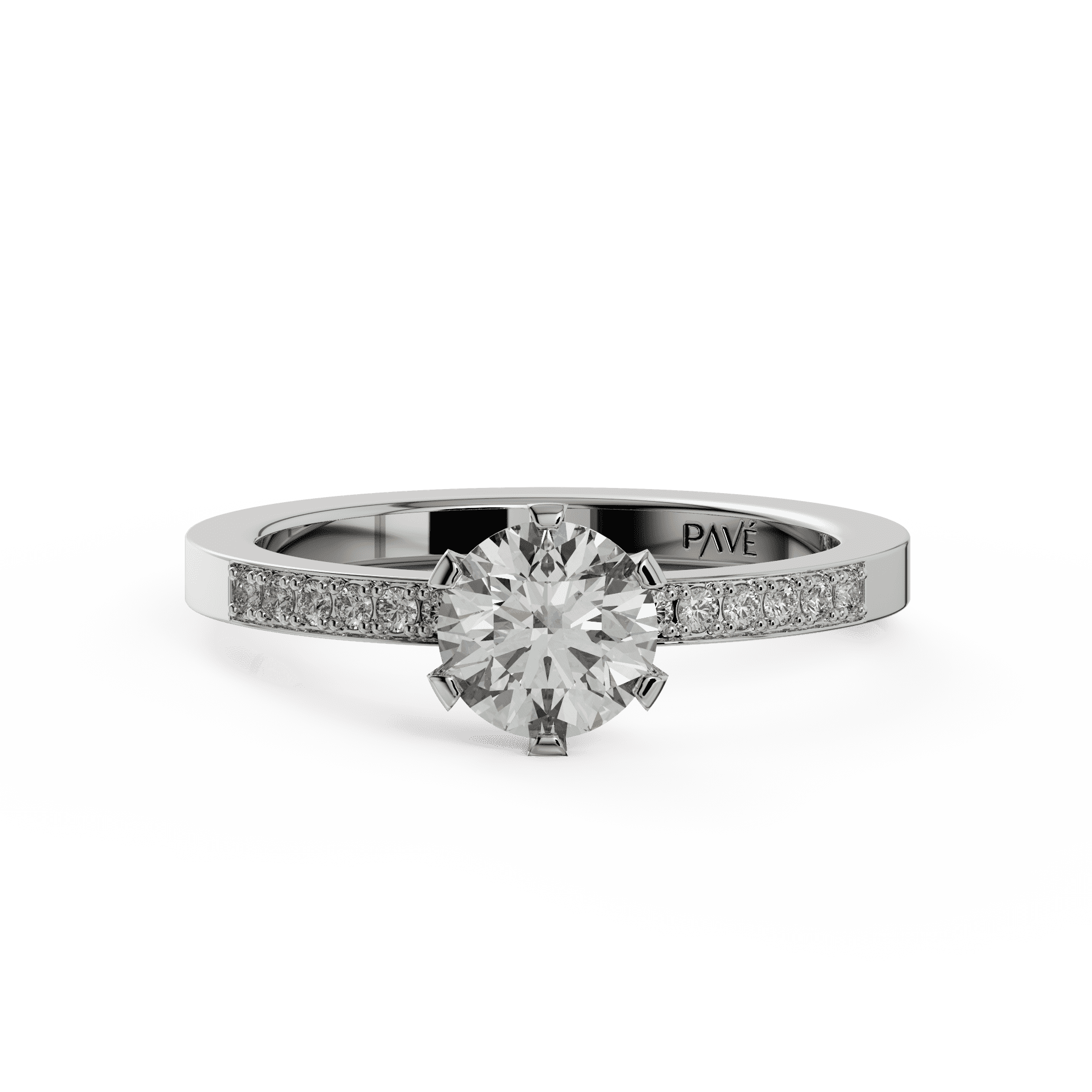 white gold - round white gold - round