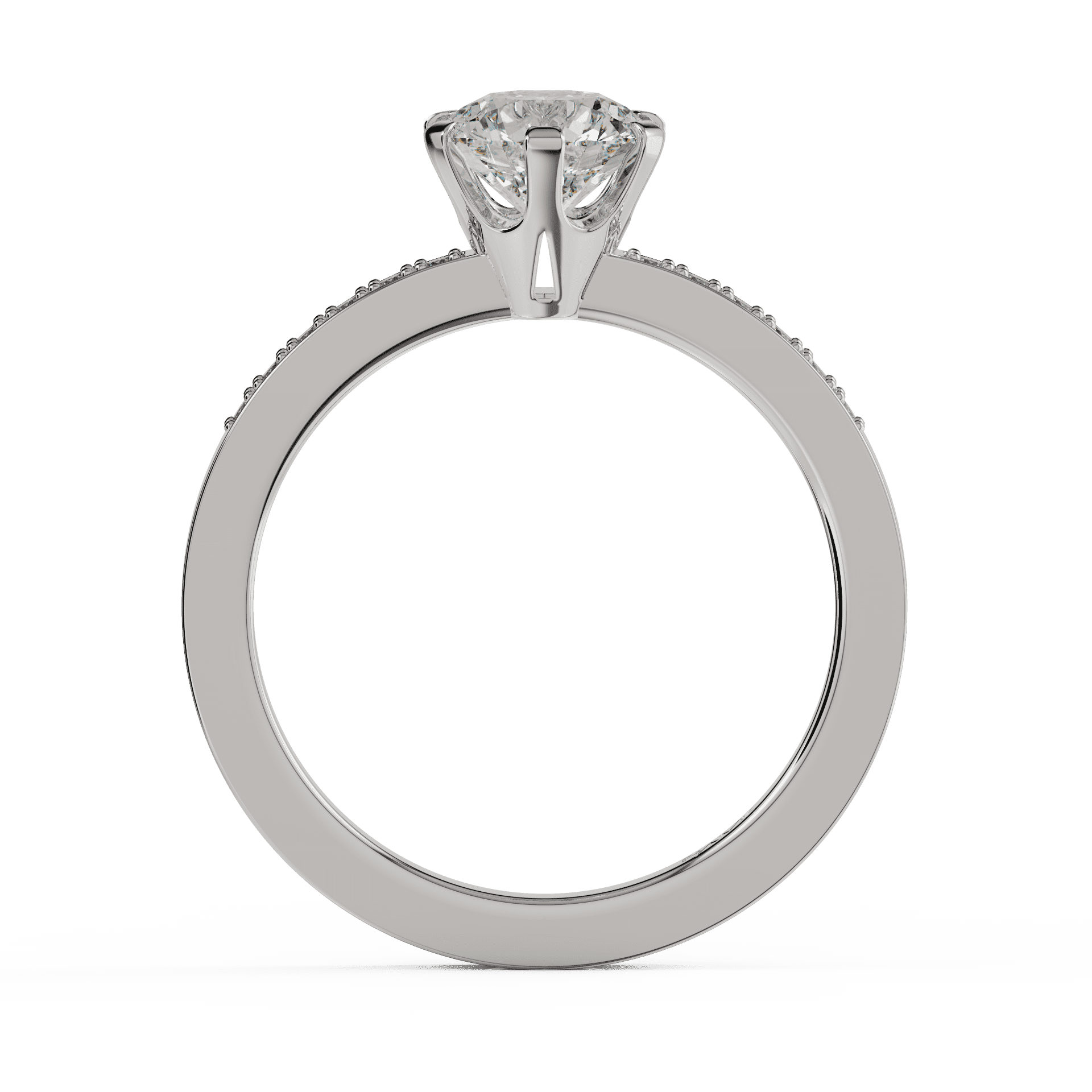 white gold - round white gold - round