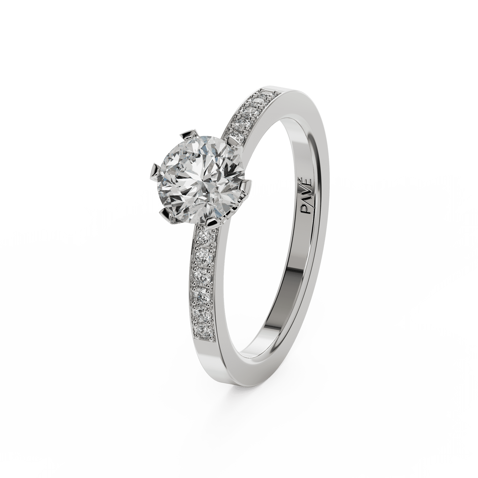 white gold - round white gold - round
