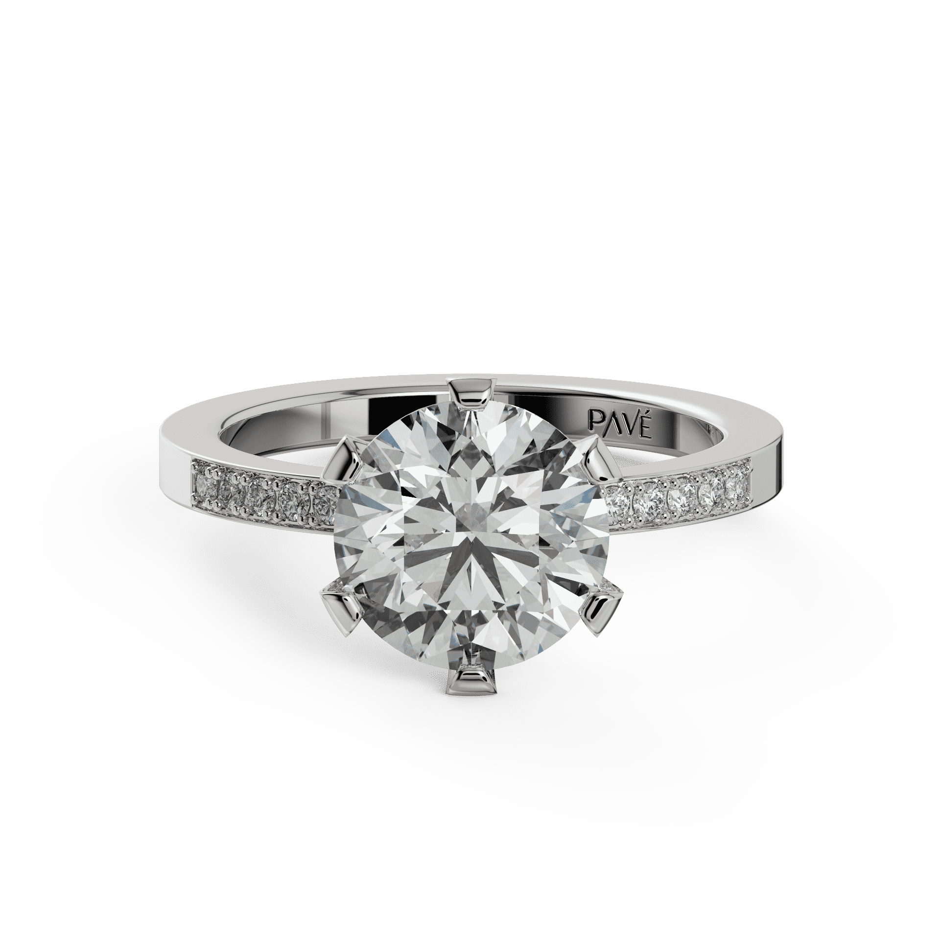white gold - round white gold - round