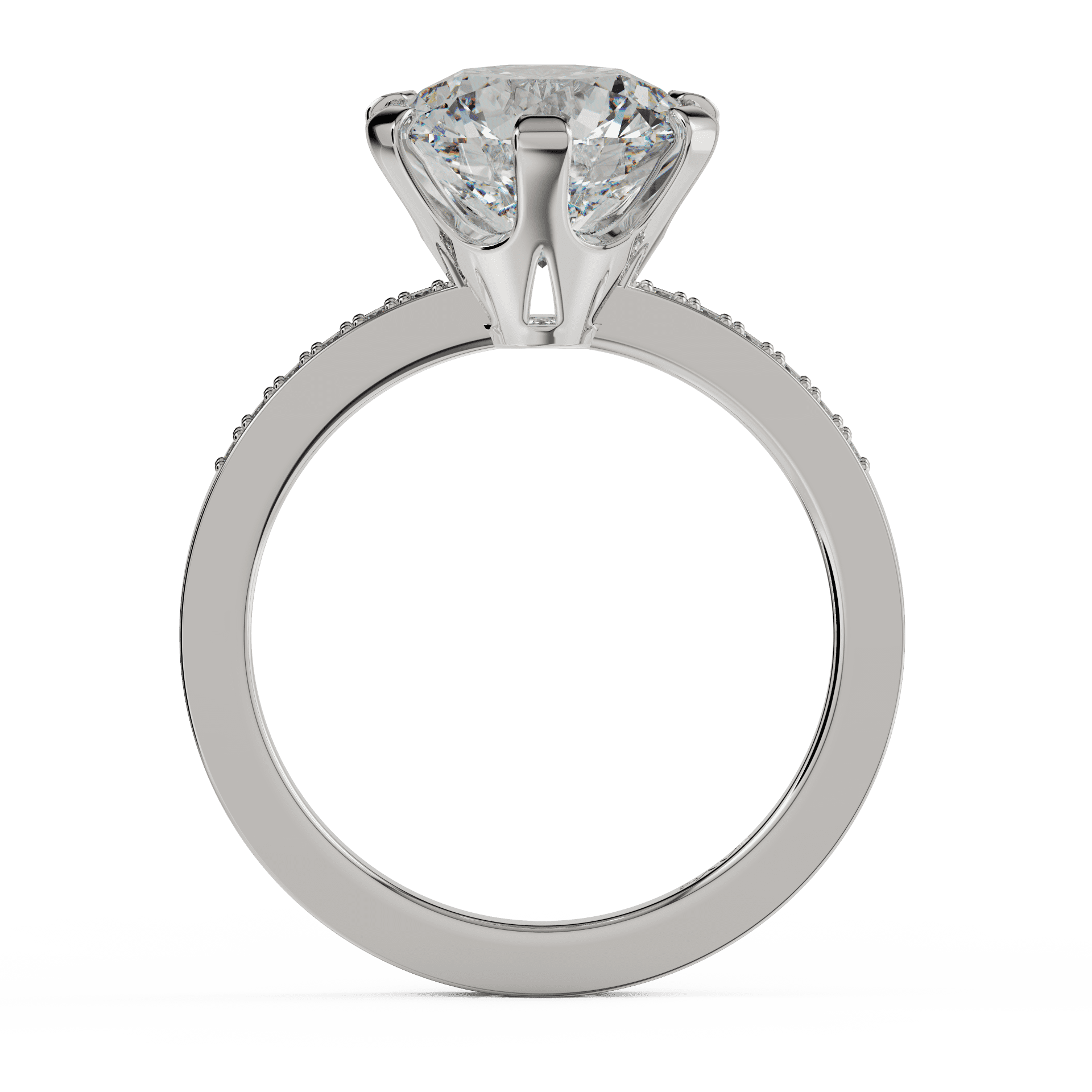 white gold - round white gold - round