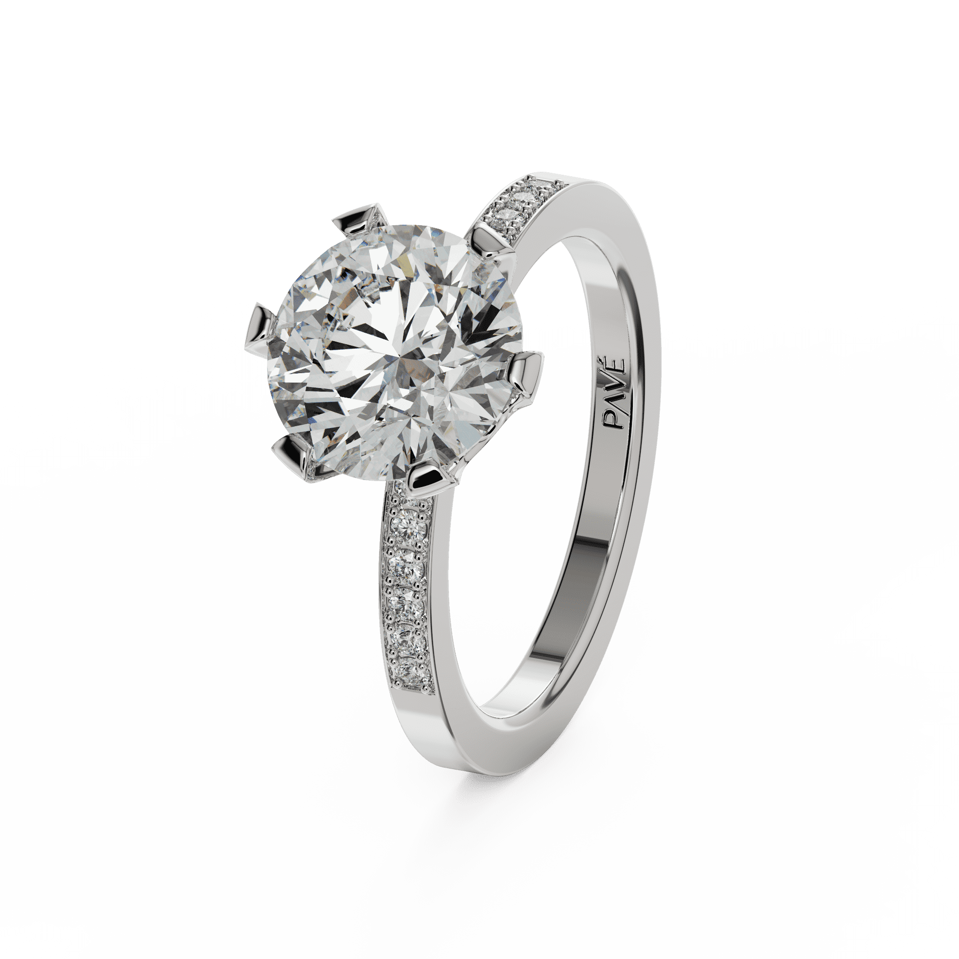 white gold - round white gold - round