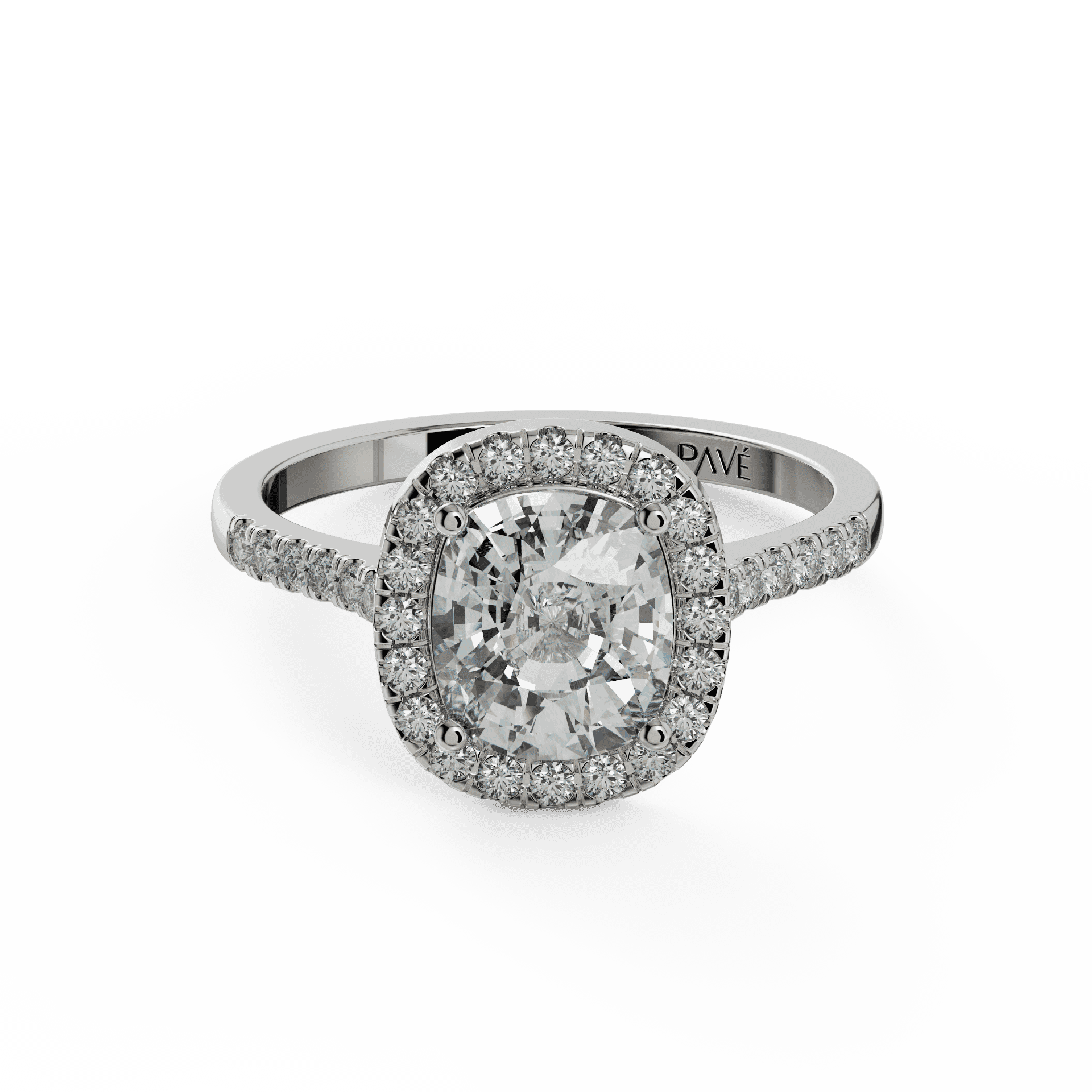 white gold - cushion white gold - cushion