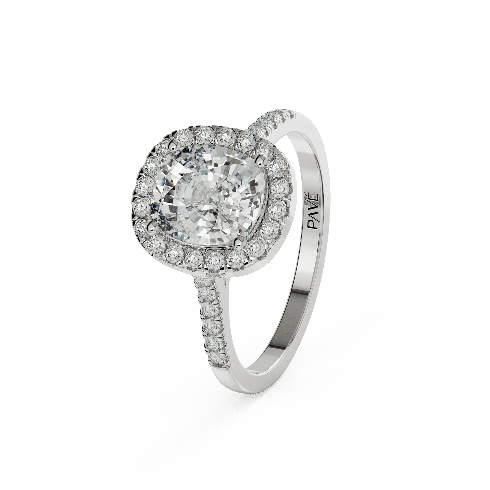 white gold - cushion white gold - cushion