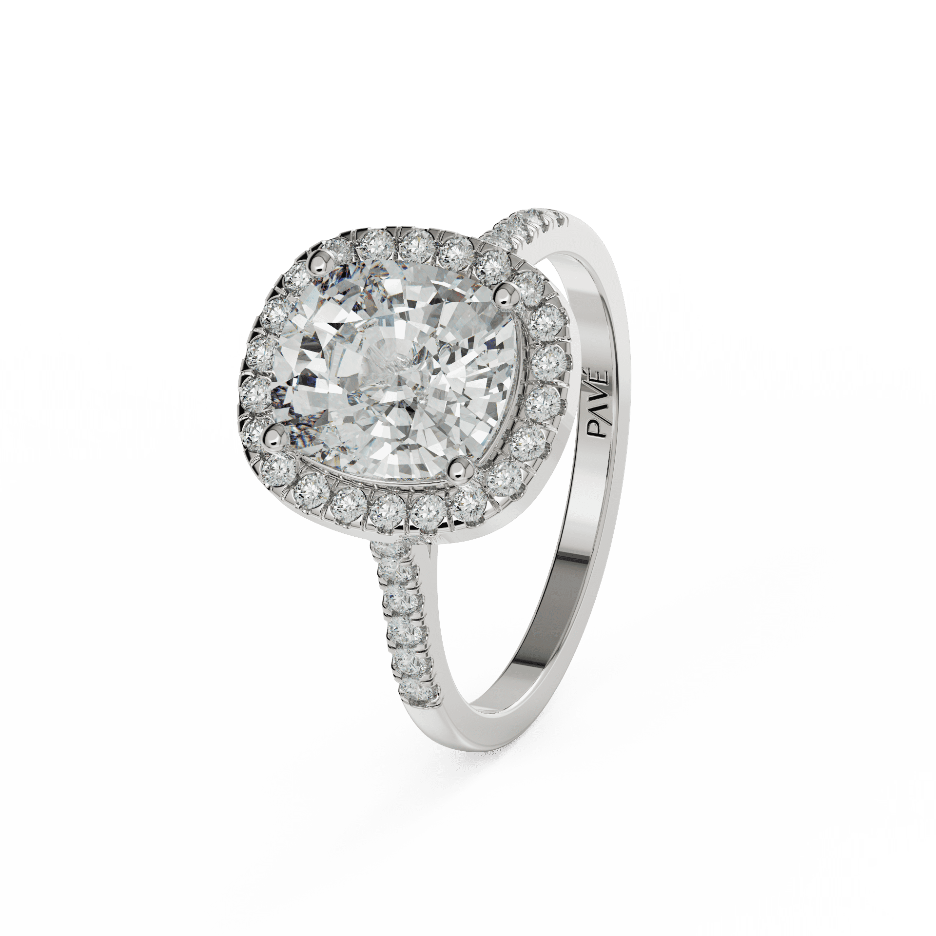 white gold - cushion white gold - cushion