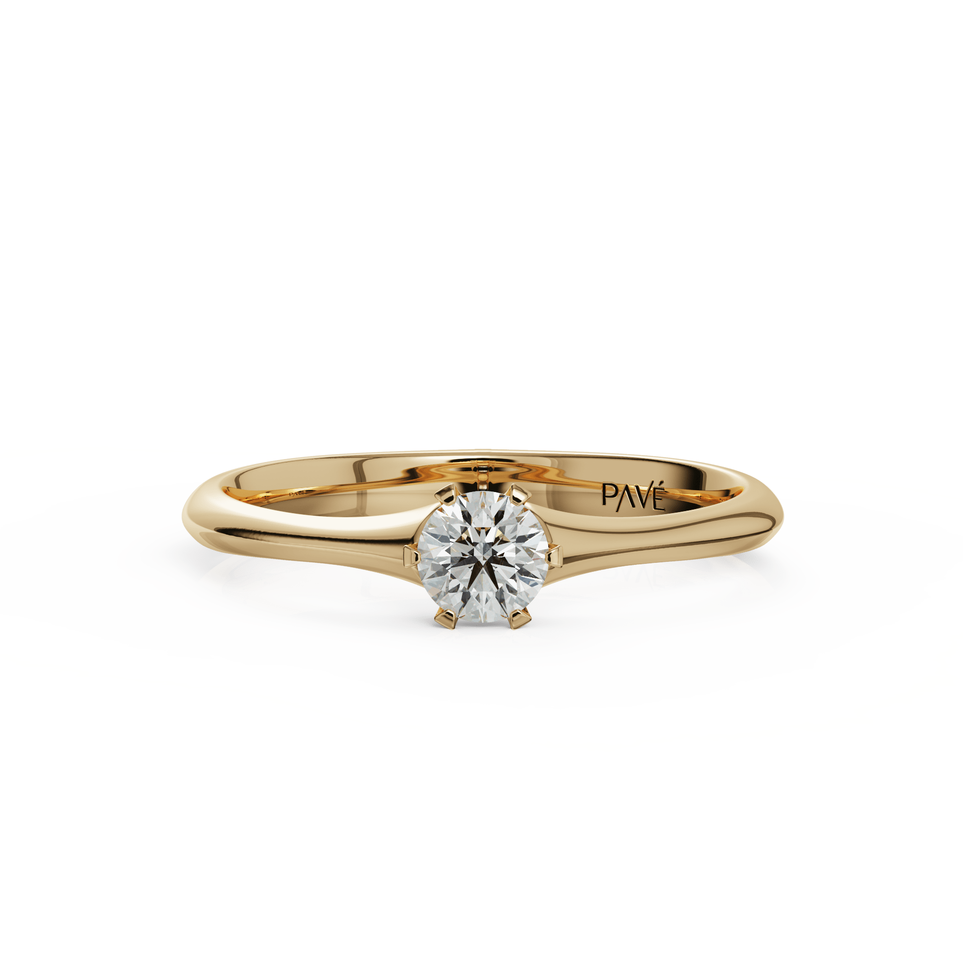 yellow gold - round yellow gold - round
