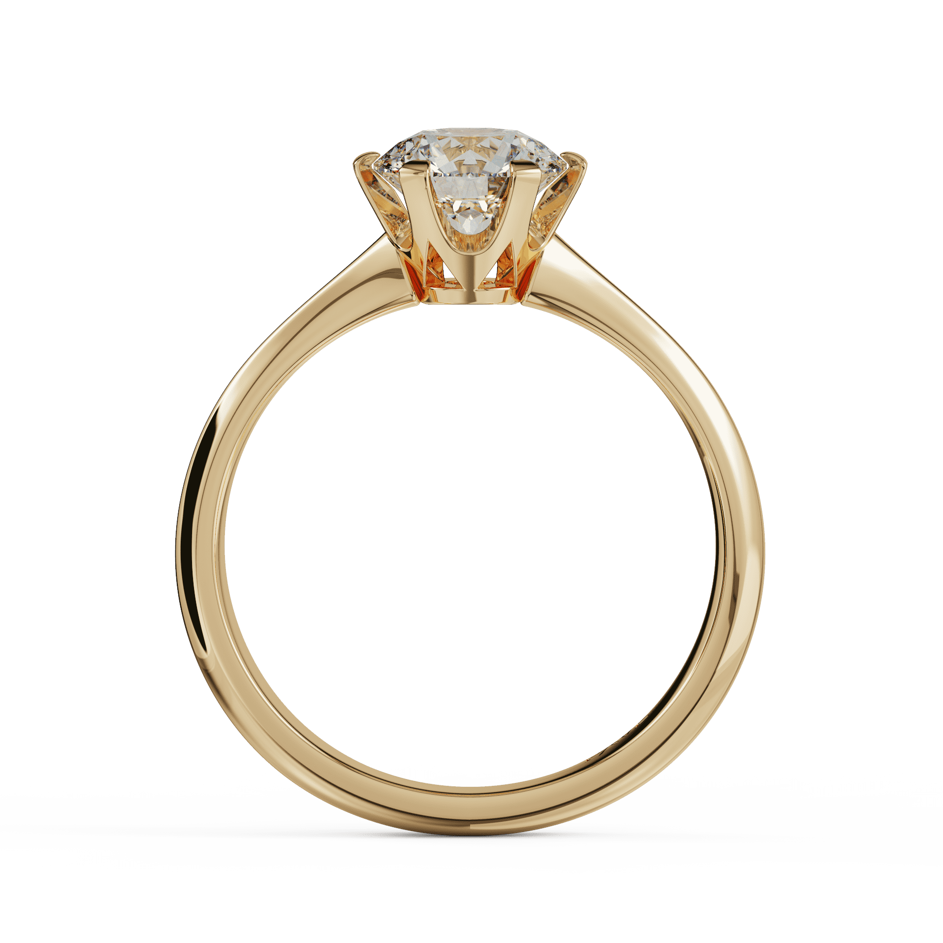 yellow gold - round yellow gold - round