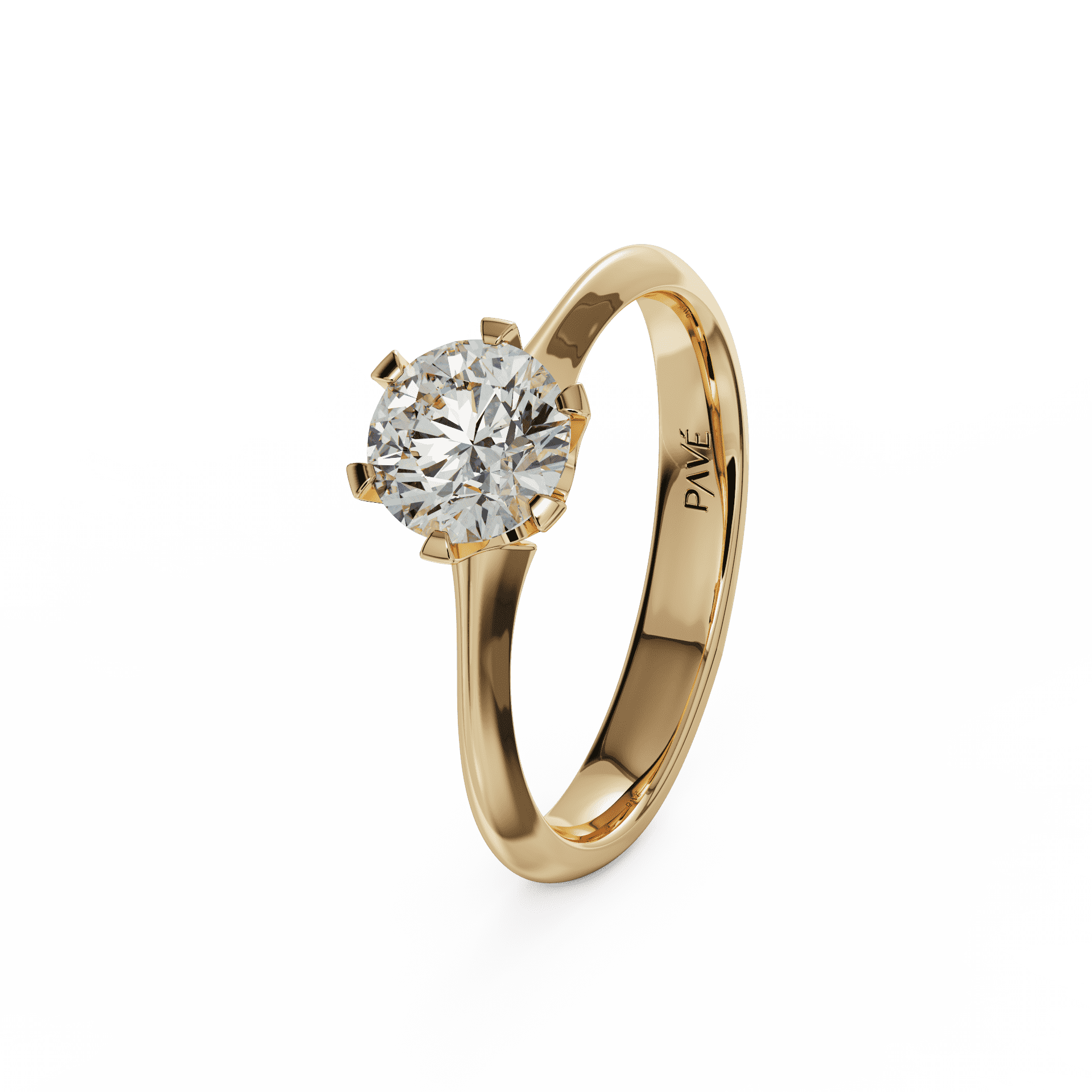 yellow gold - round yellow gold - round