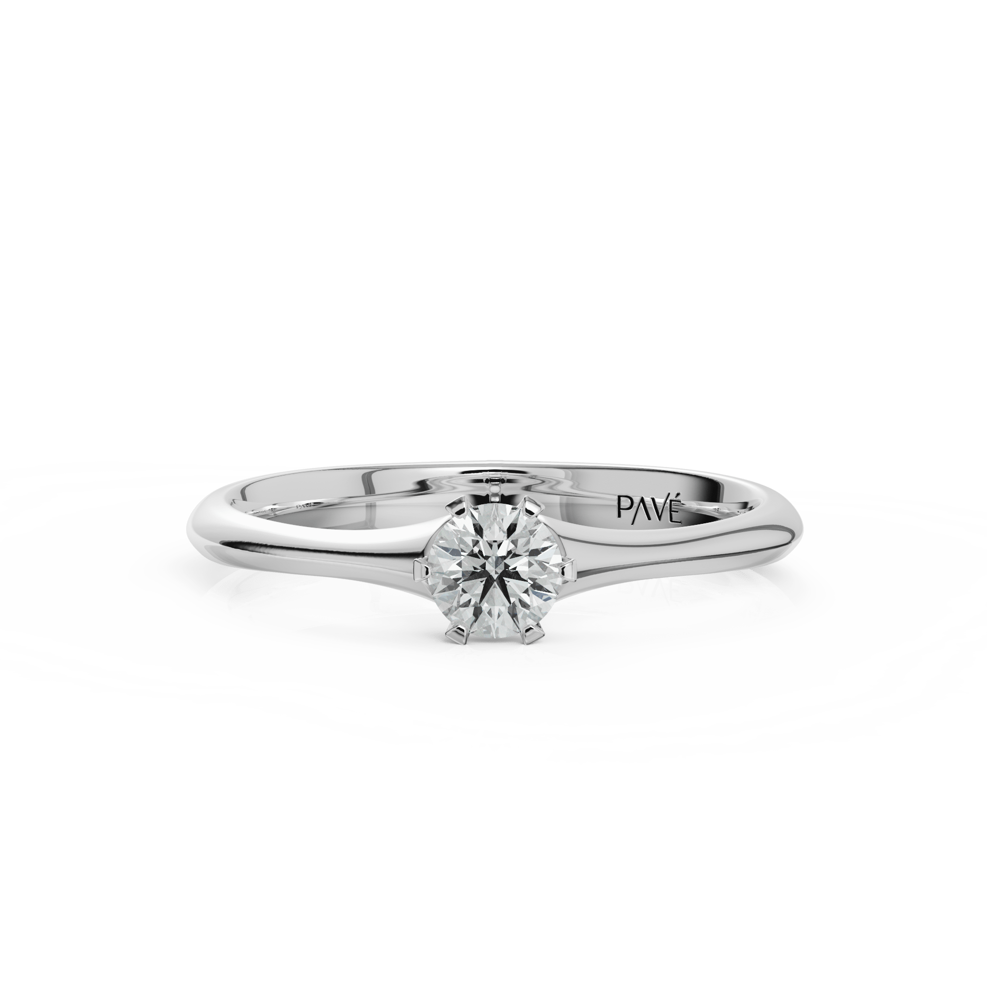 white gold - round white gold - round