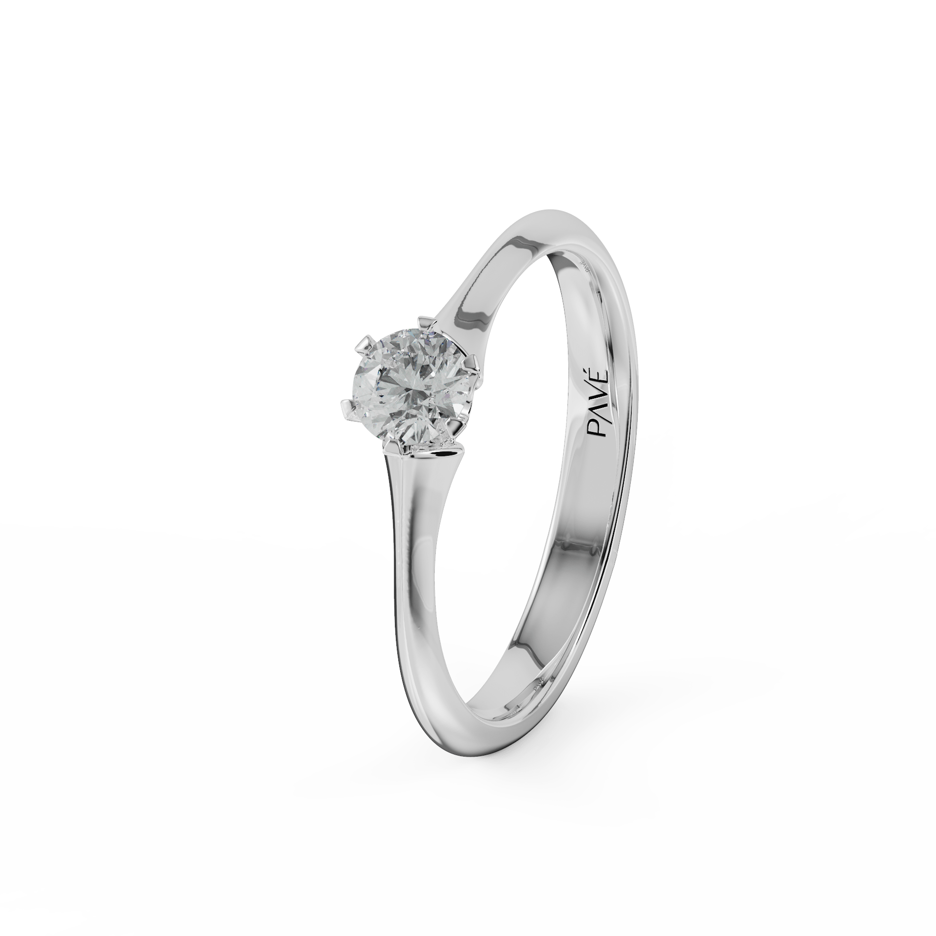 white gold - round white gold - round