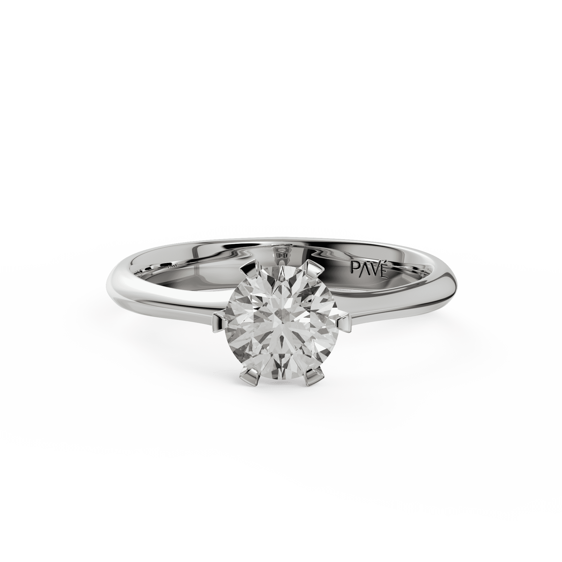 white gold - round white gold - round