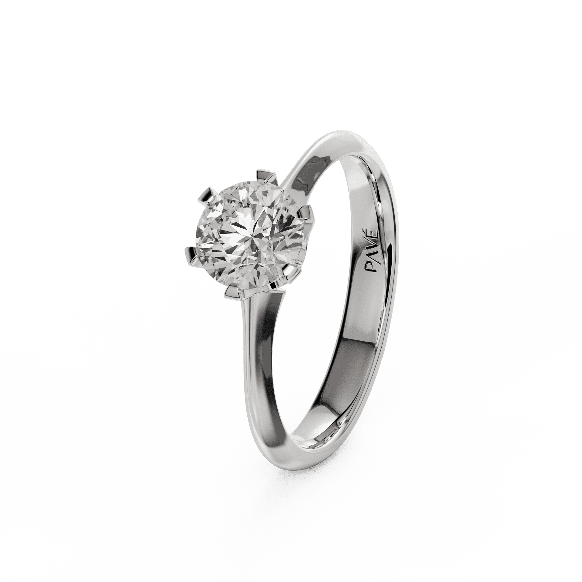 white gold - round white gold - round