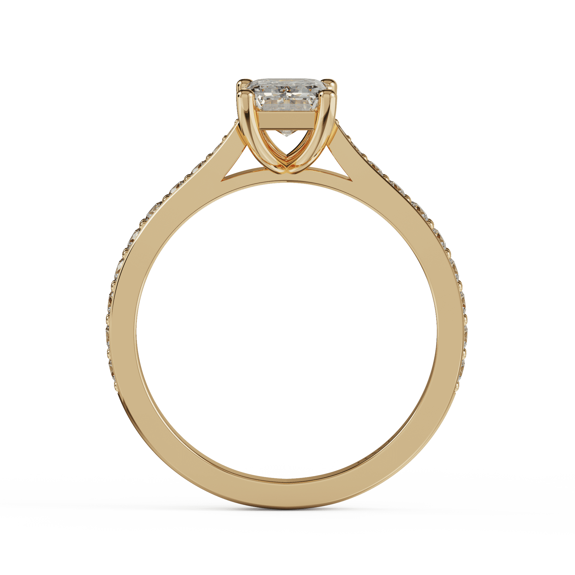 yellow gold - emerald yellow gold - emerald