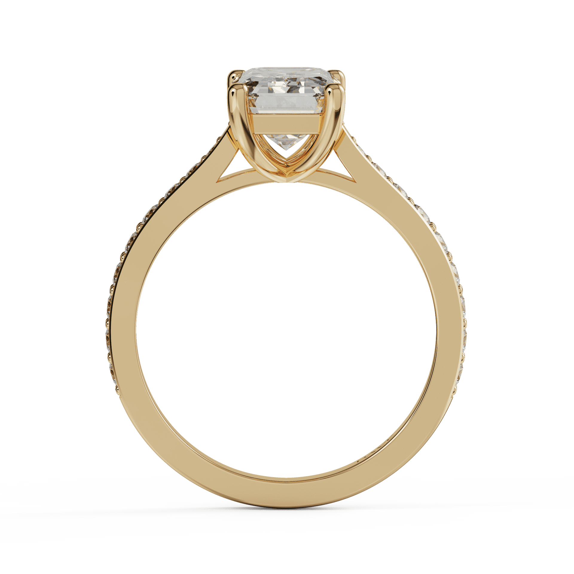 yellow gold - emerald yellow gold - emerald