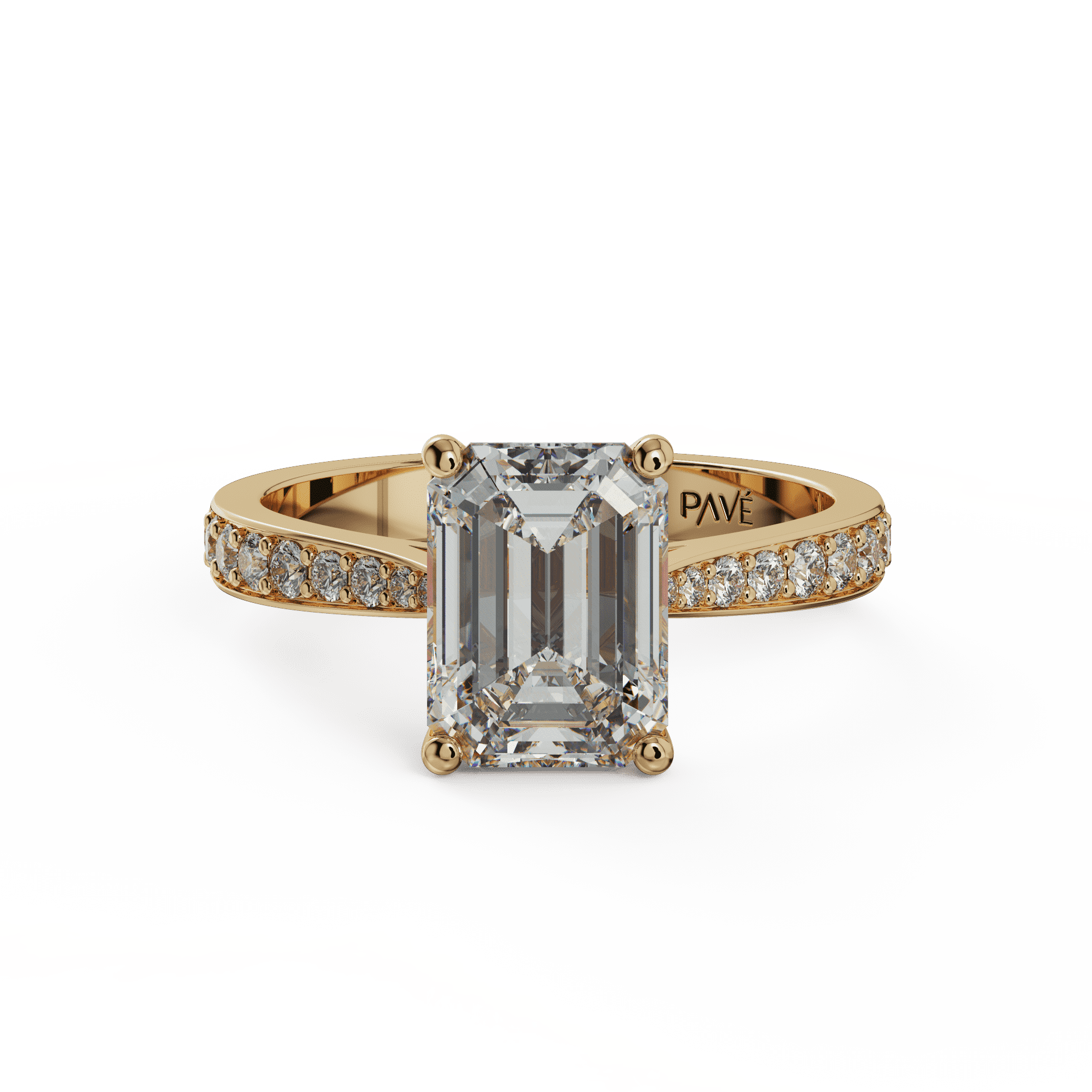 yellow gold - emerald yellow gold - emerald