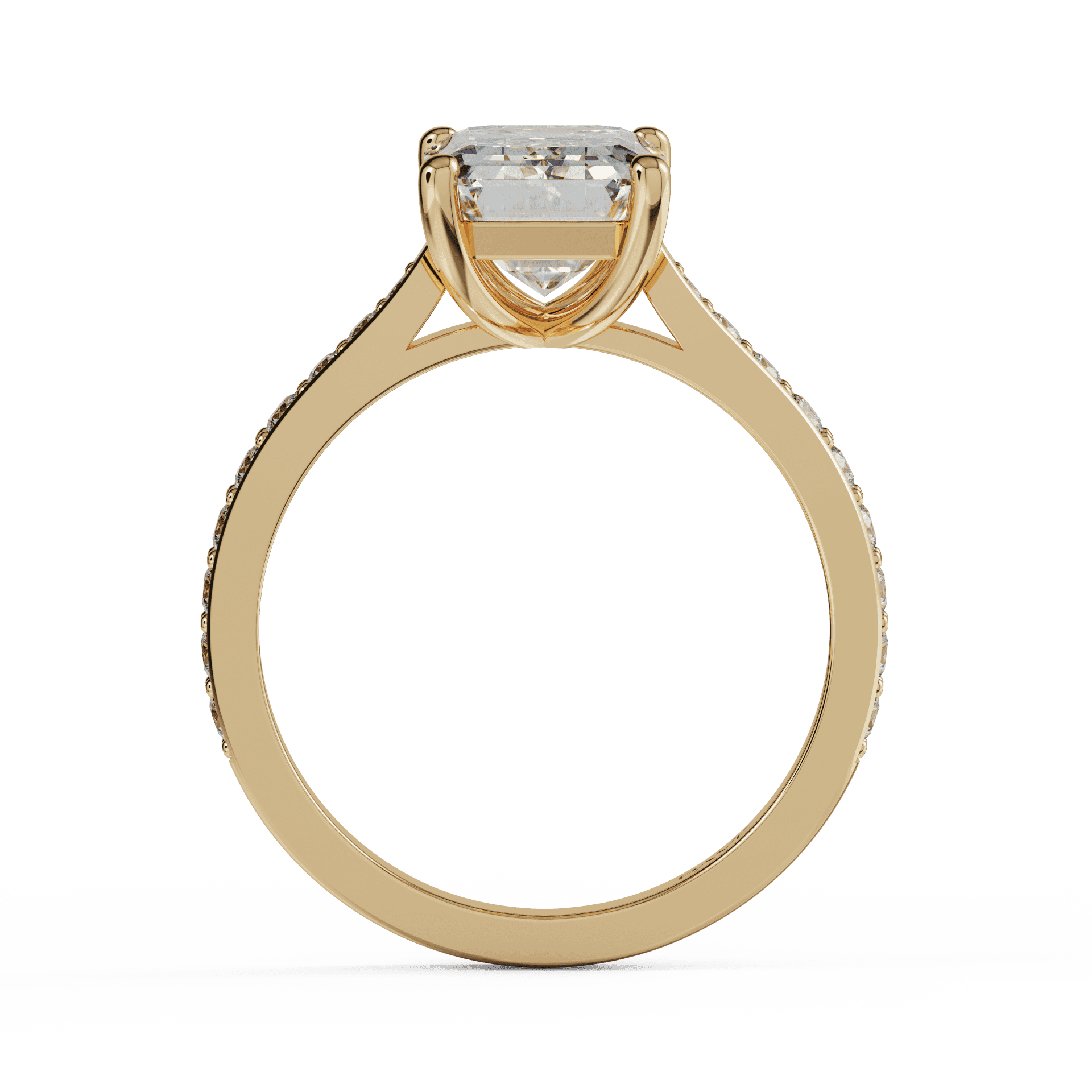 yellow gold - emerald yellow gold - emerald