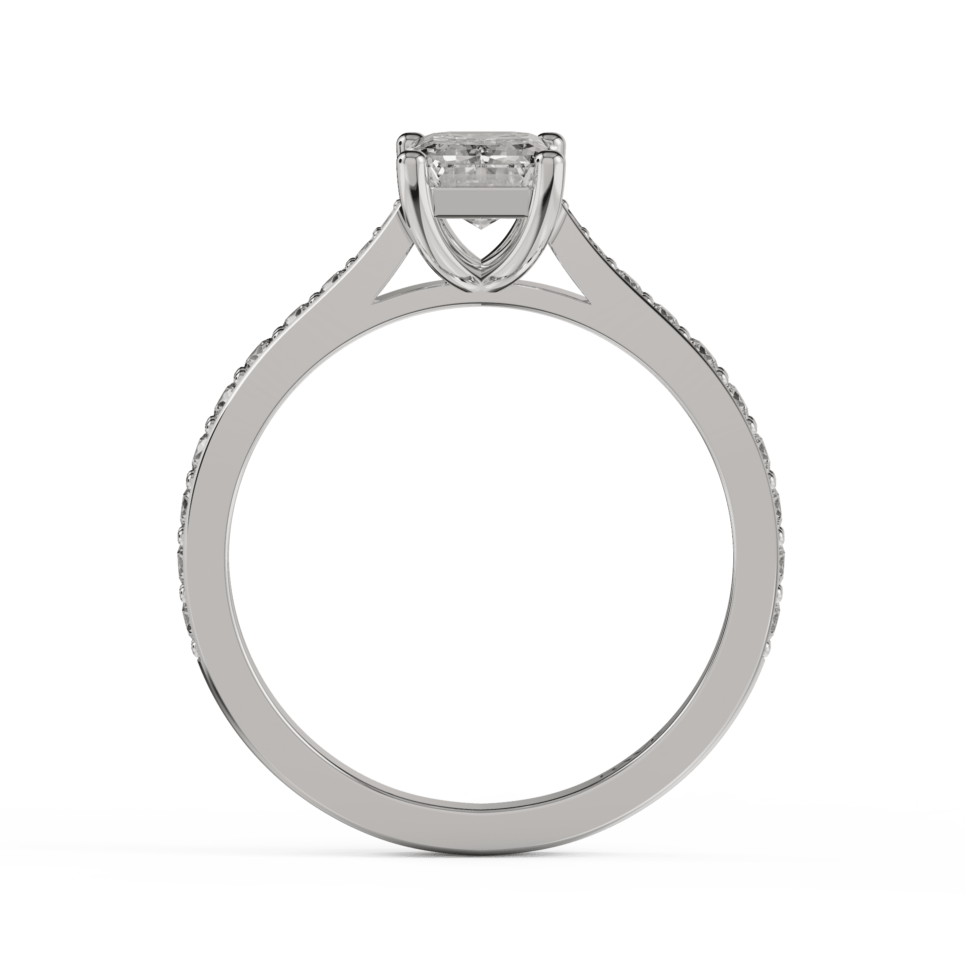 white gold - emerald white gold - emerald