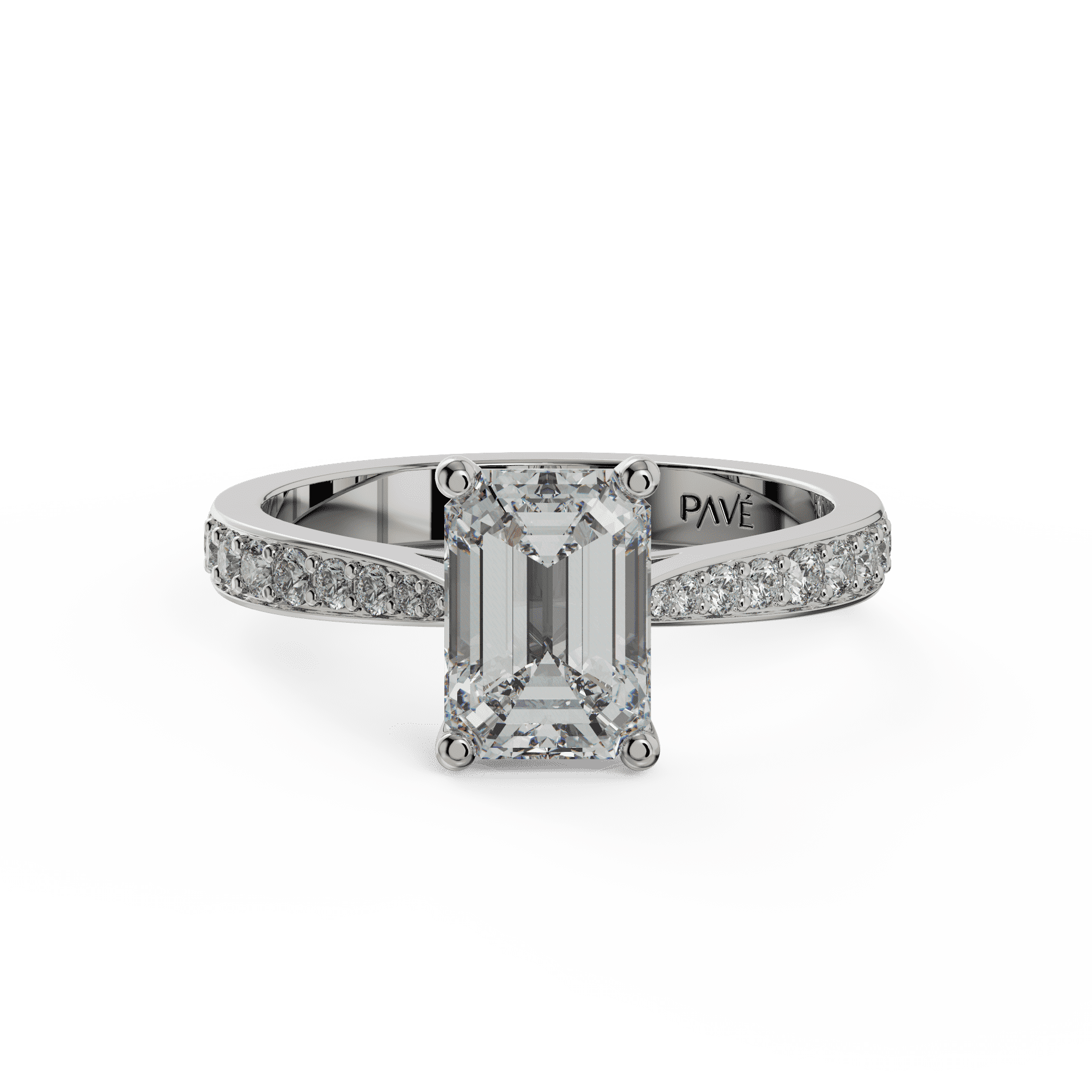 white gold - emerald white gold - emerald