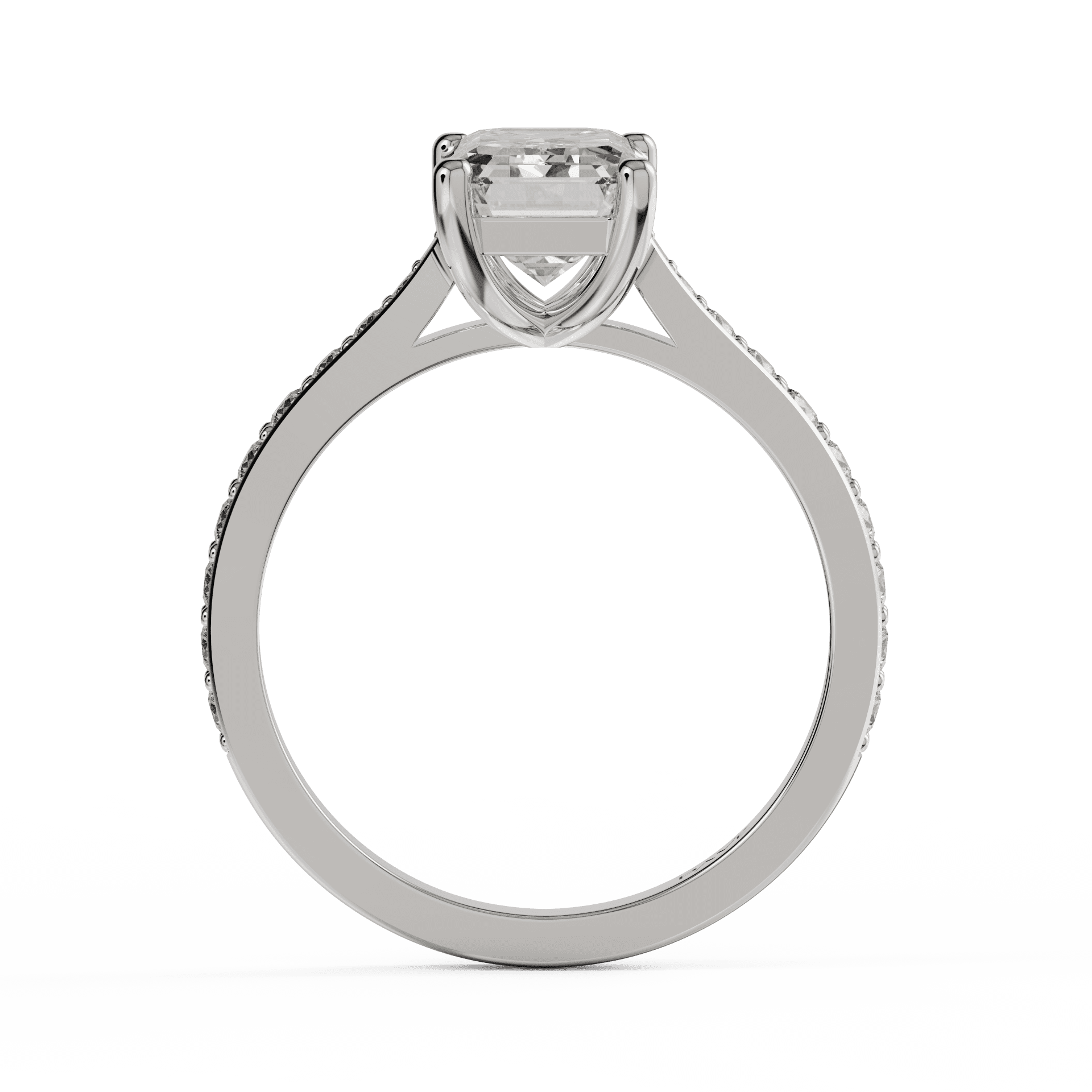 white gold - emerald white gold - emerald