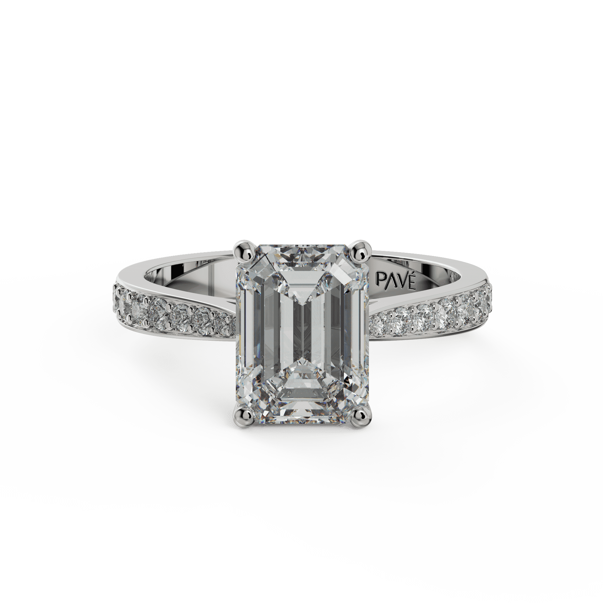 white gold - emerald white gold - emerald