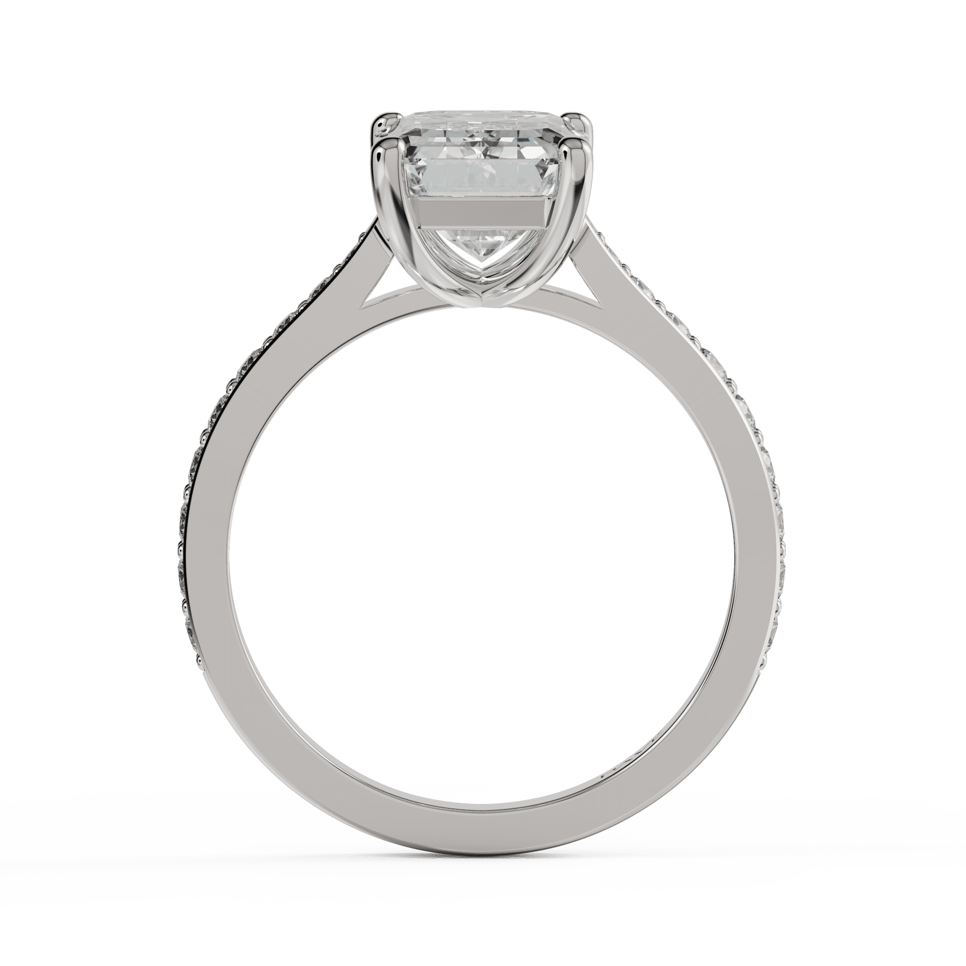 white gold - emerald white gold - emerald