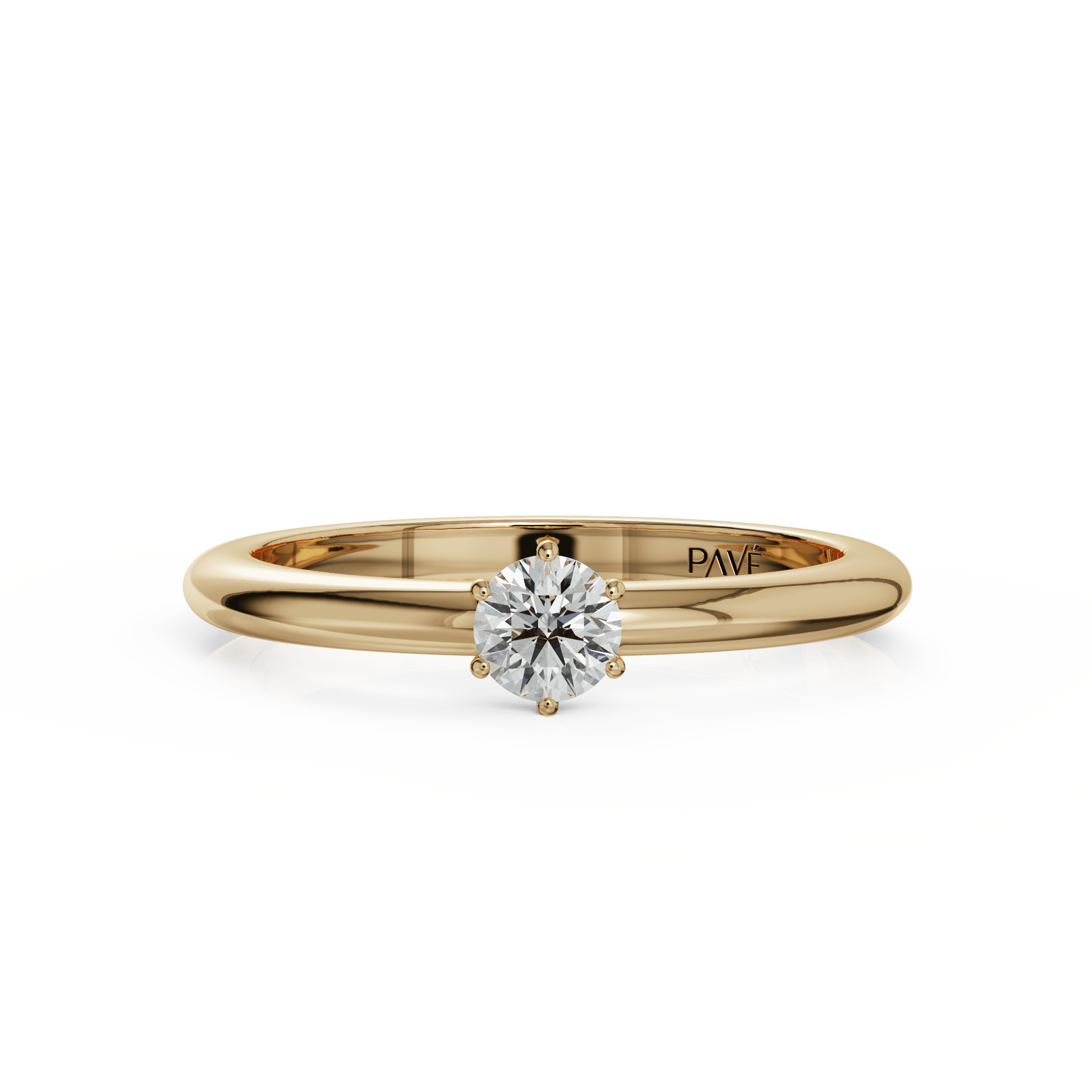 yellow gold - round yellow gold - round