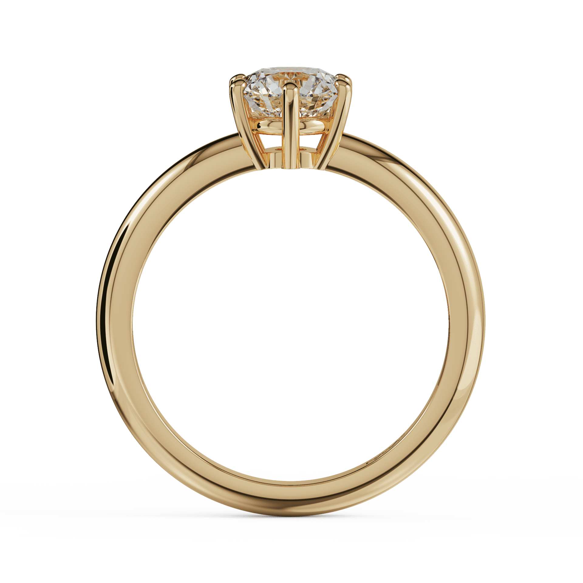 yellow gold - round yellow gold - round