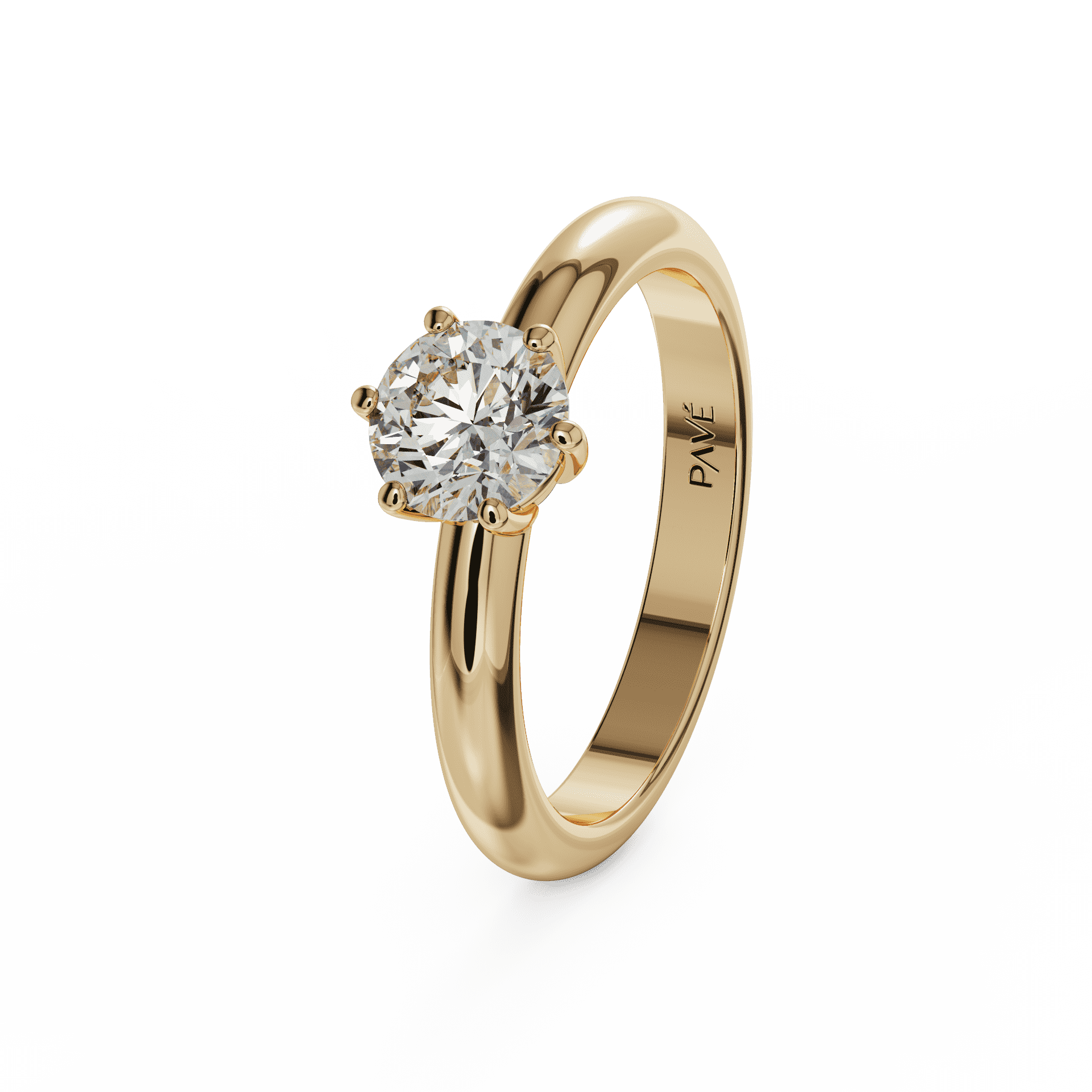 yellow gold - round yellow gold - round