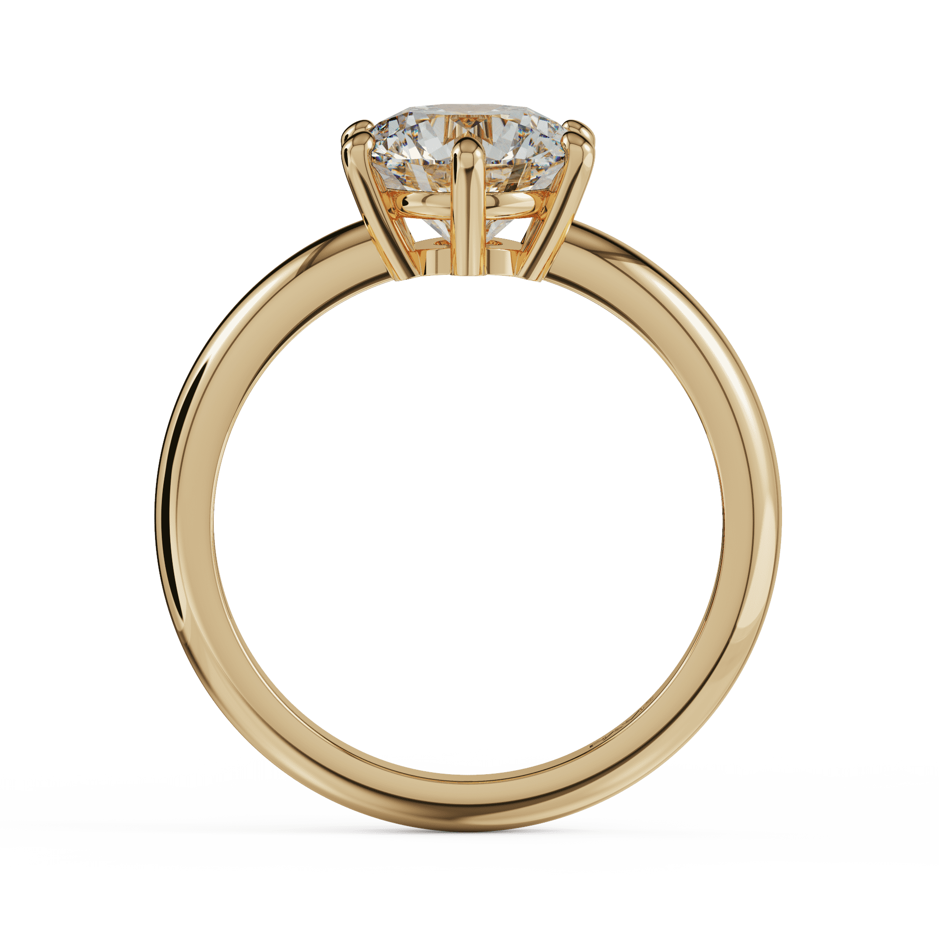 yellow gold - round yellow gold - round