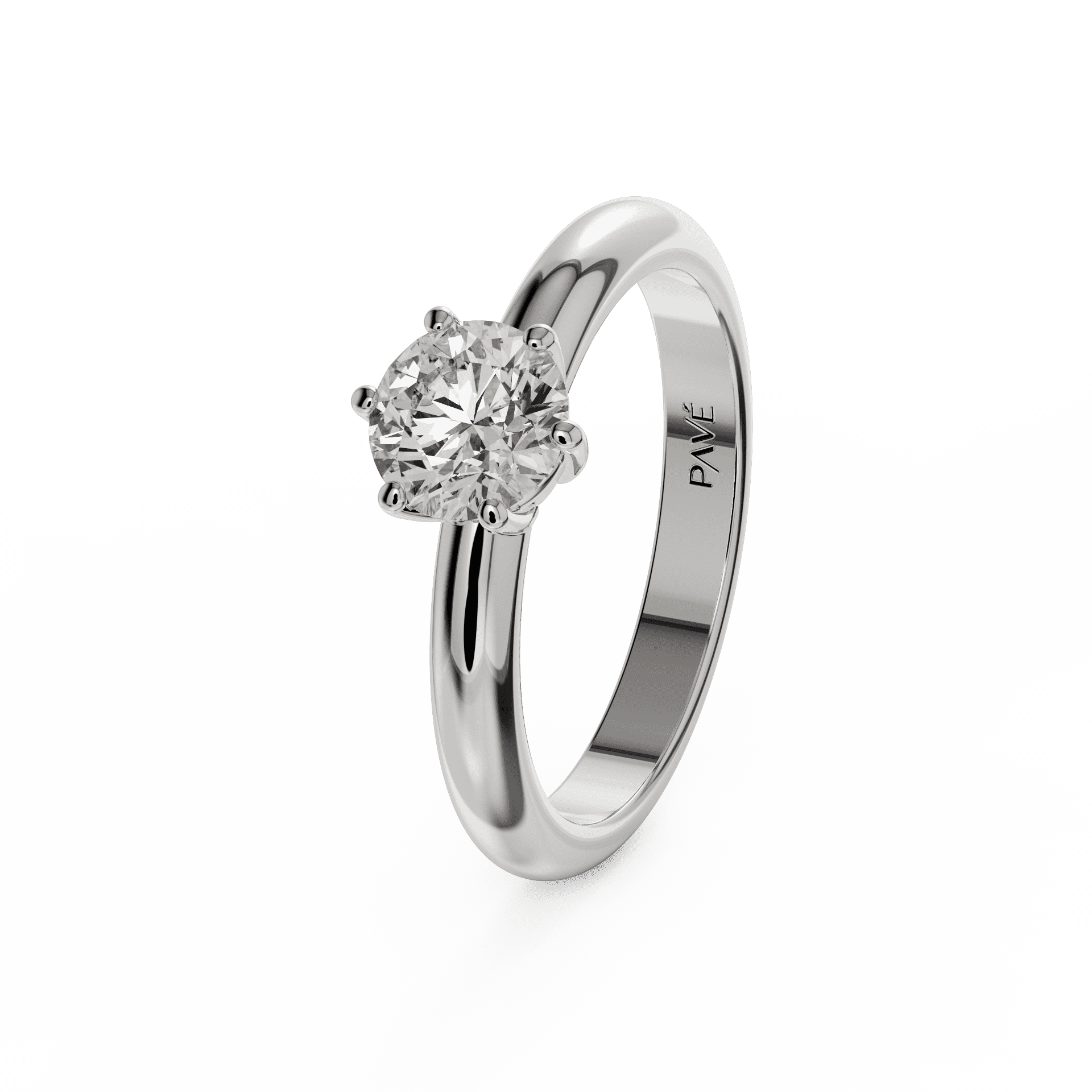 white gold - round white gold - round